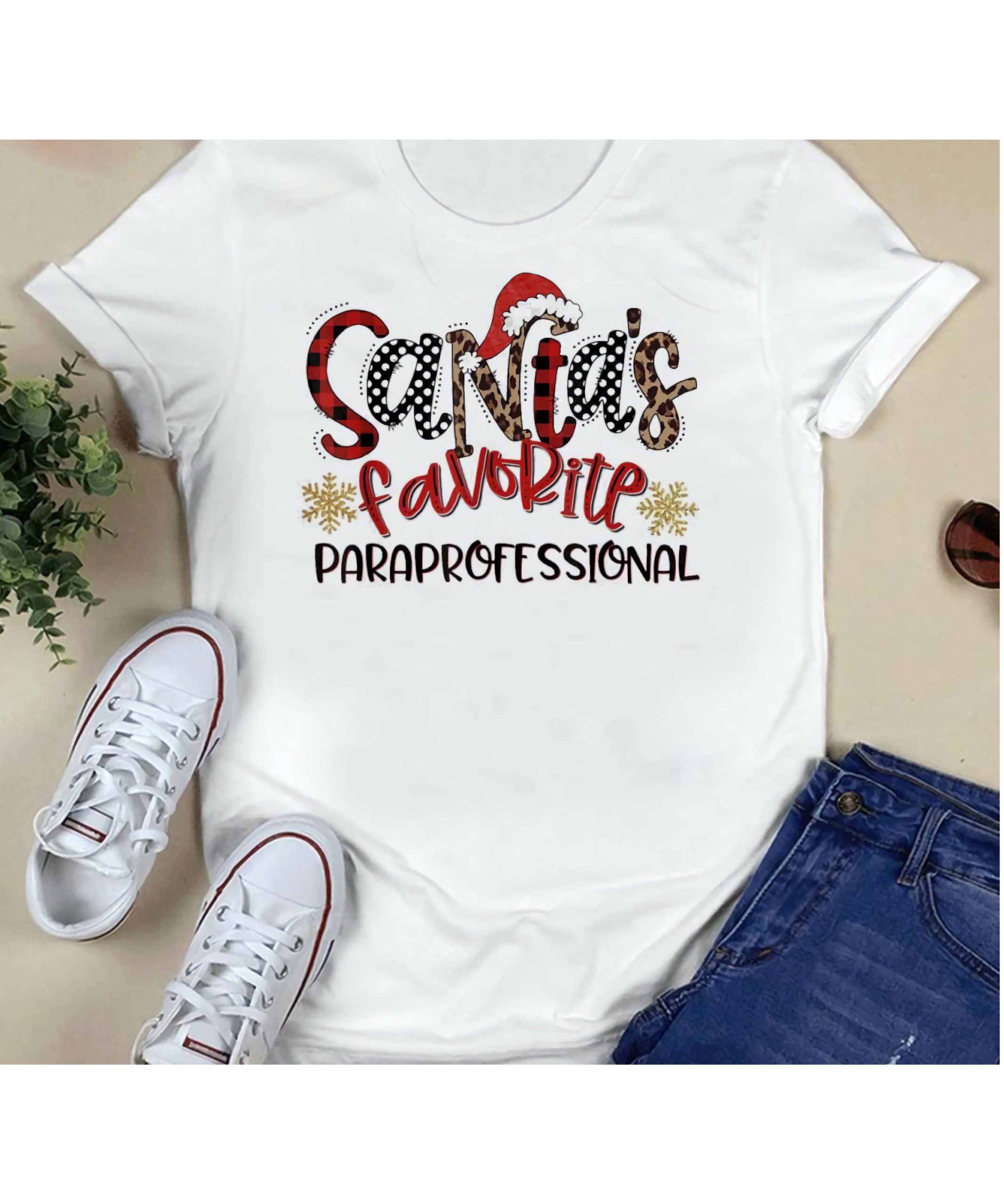 Santa’S Favorite Paraprofessional Shirt Santa’S Favorite Paraprofessional Shirt