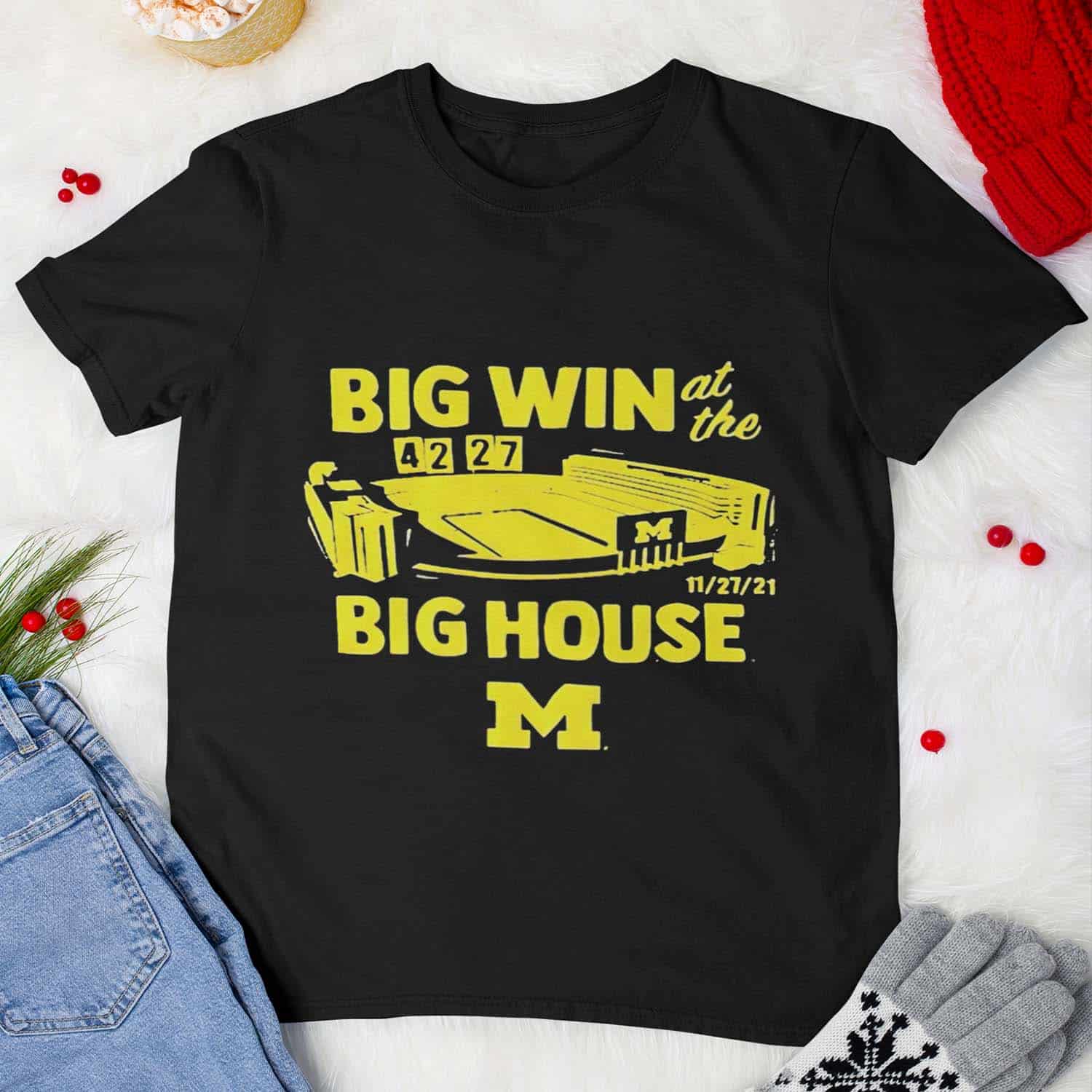 Michigan Big Win At The Big House Shirt Michigan Big Win At The Big House Shirt