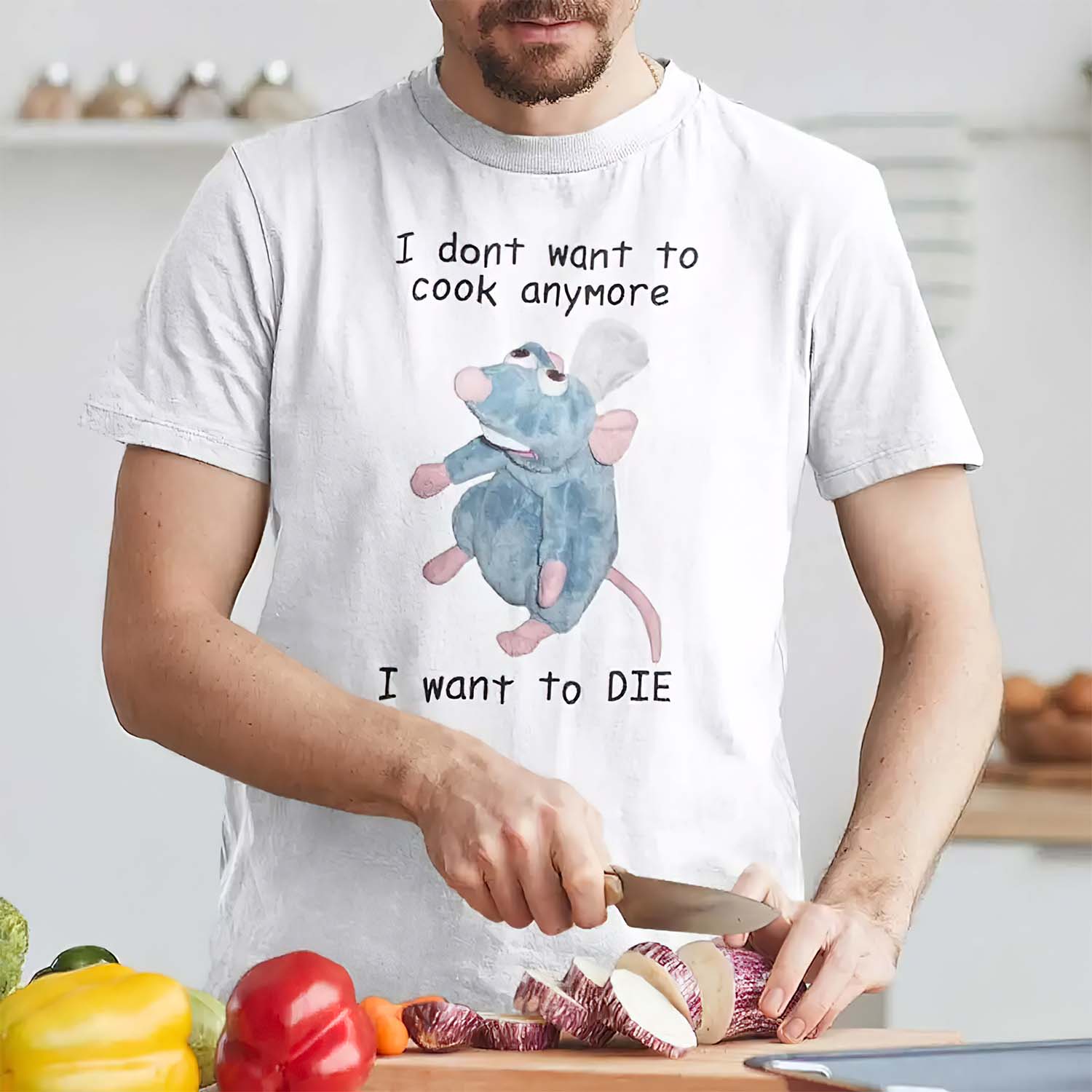 Remy Mouse I Don’T Want To Cook Anymore I Want To Die Shirt
