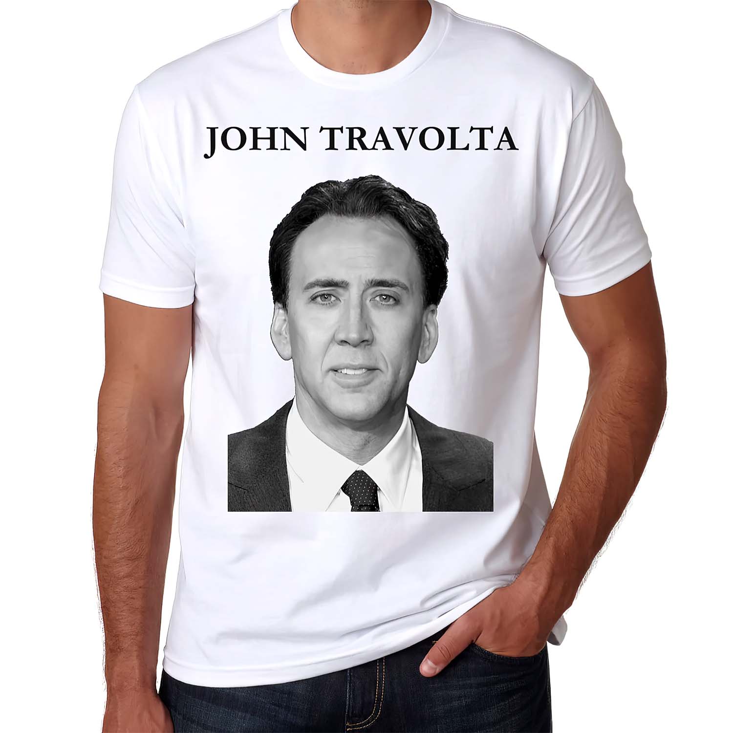 John Travolta Nicolas Cage Shirt