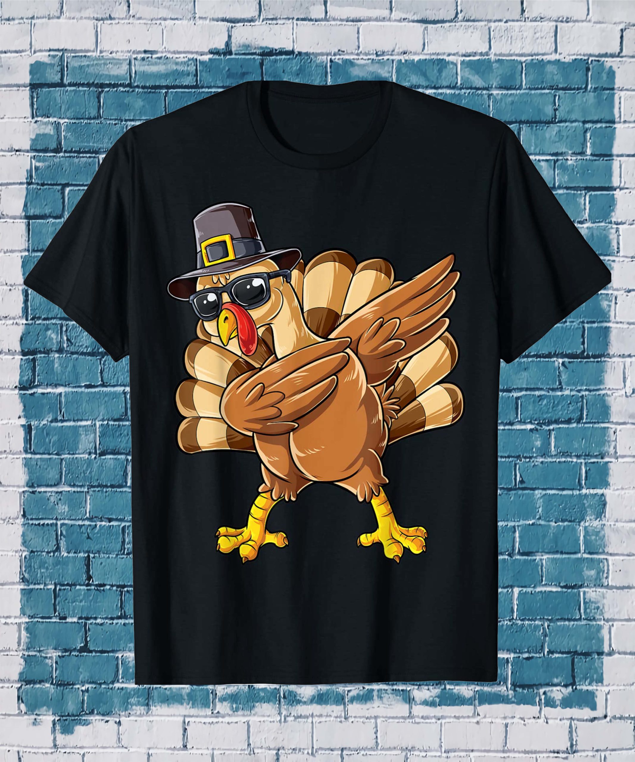 Dabbing Turkey Thanksgiving Shirt
