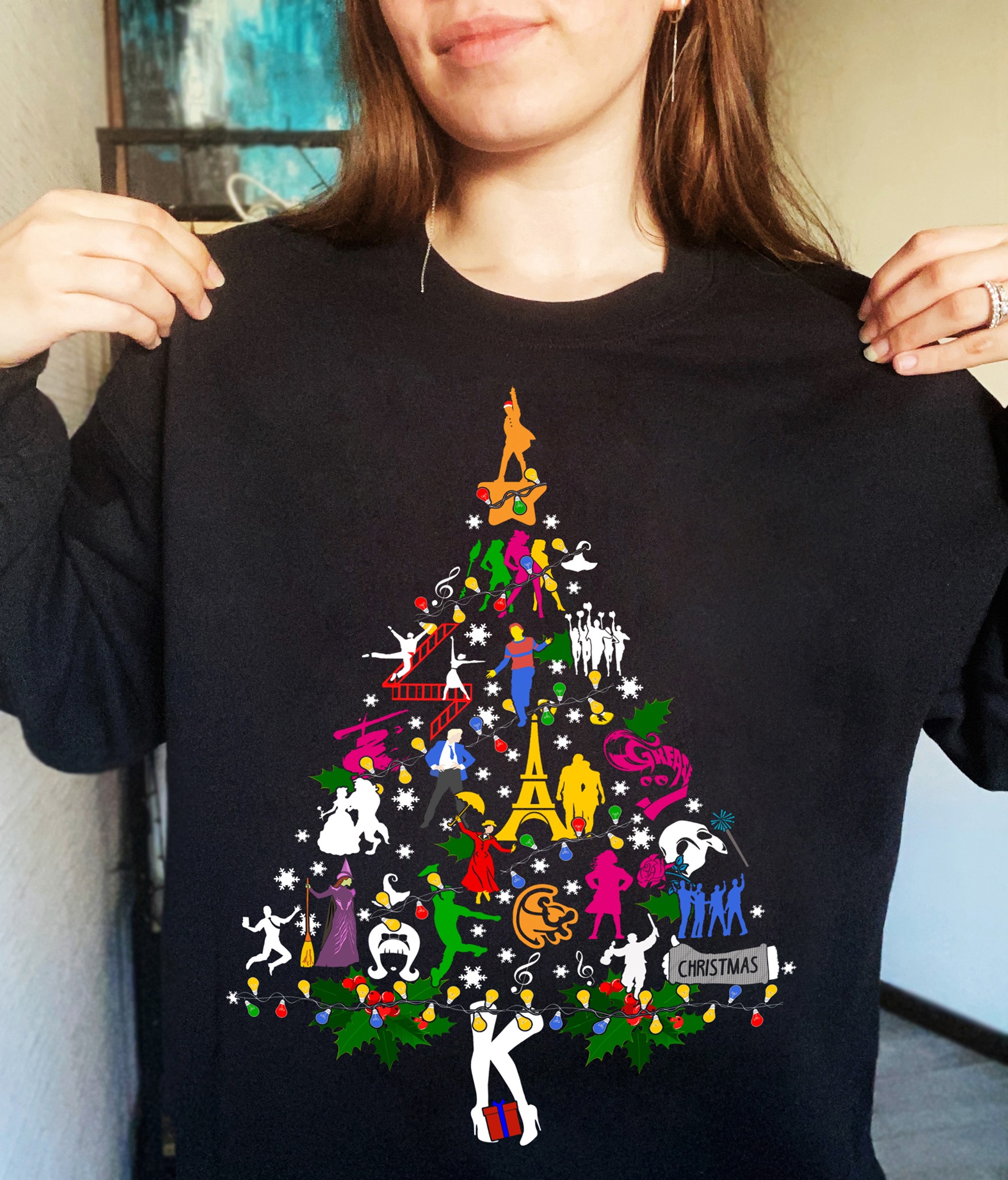 Broadway Ugly Christmas Tree Sweatshirt Broadway Ugly Christmas Tree Sweatshirt