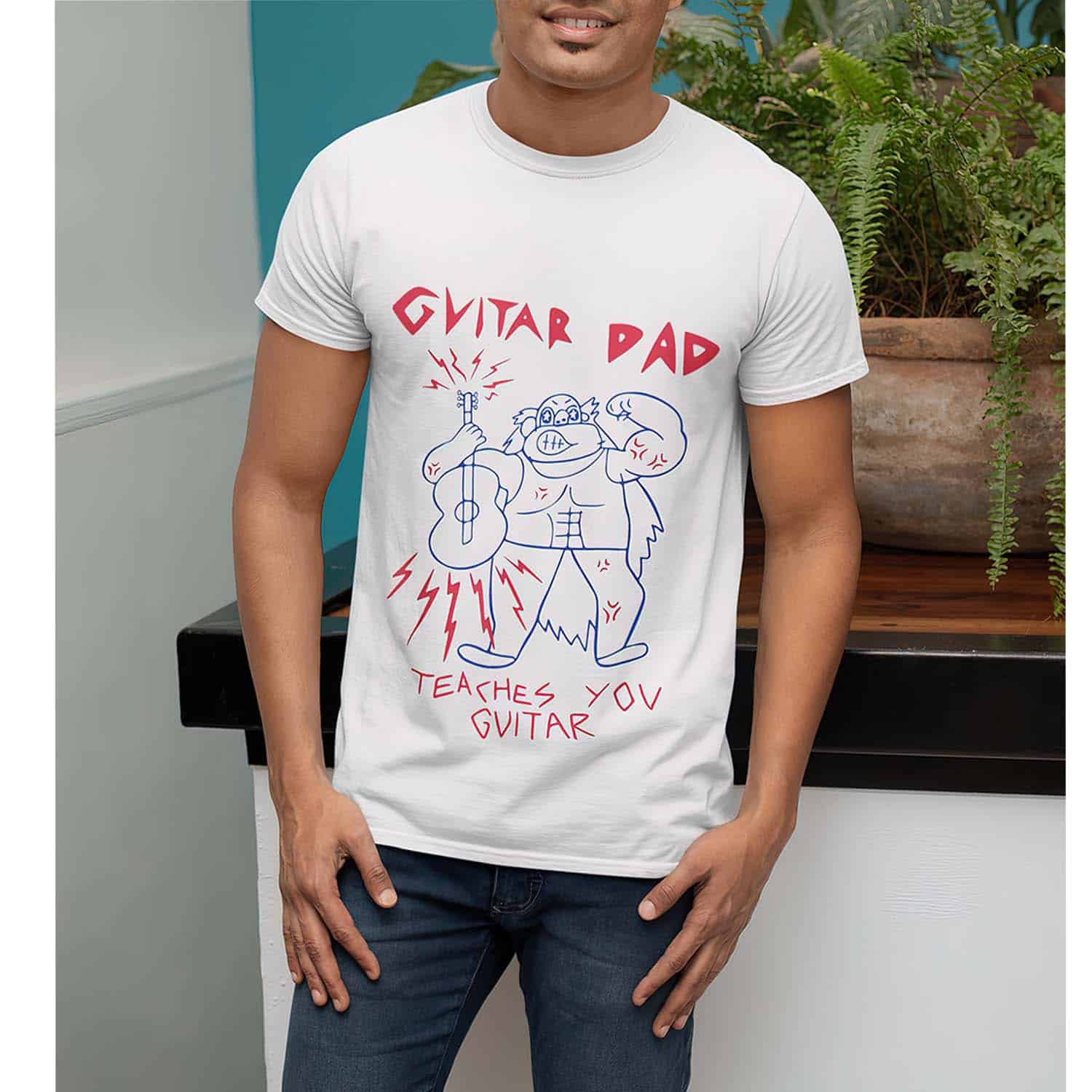 Guitar Dad Teaches You Guitar Shirt