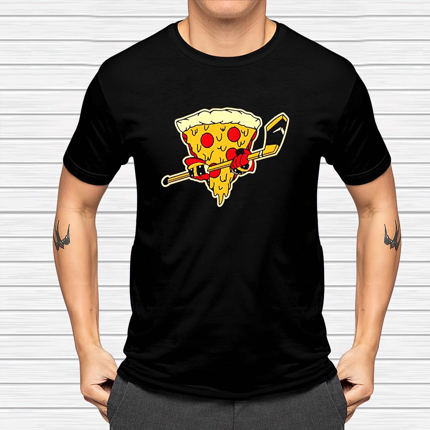 Pizza Hockey Shirt Pizza Hockey Shirt