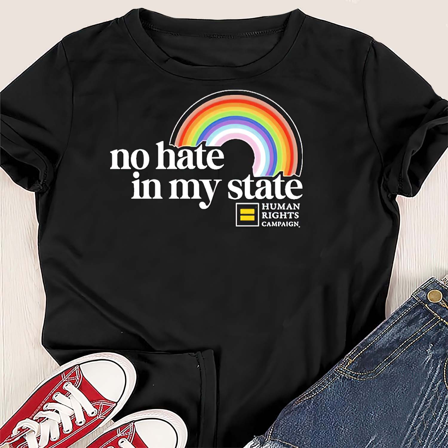 Human Right Campaign No Hate In My State Shirt