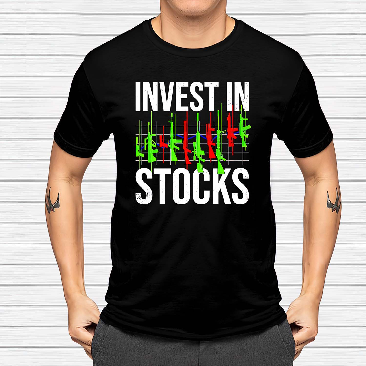 Invest In Stocks Guns Shirt