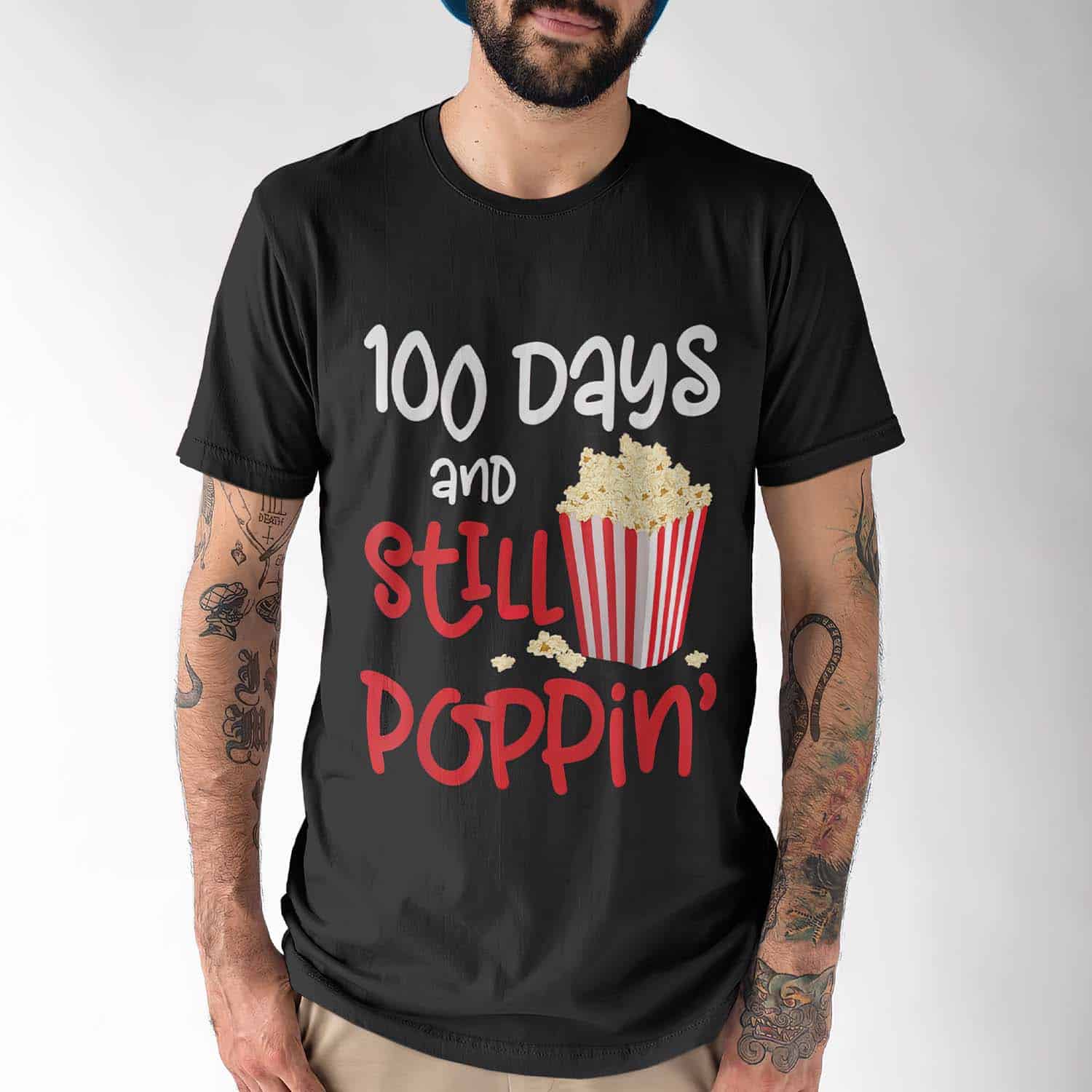 100 Days And Still Poppin Popcorn Shirt 100 Days And Still Poppin Popcorn Shirt