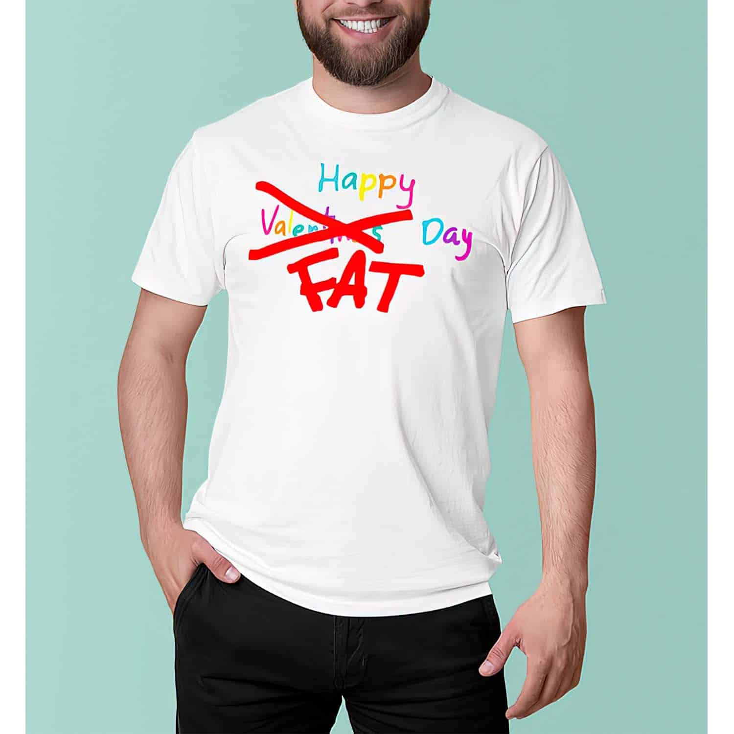 Chukicasso Happy Valentines Day Fat Shirt Chukicasso Happy Valentines Day Fat Shirt