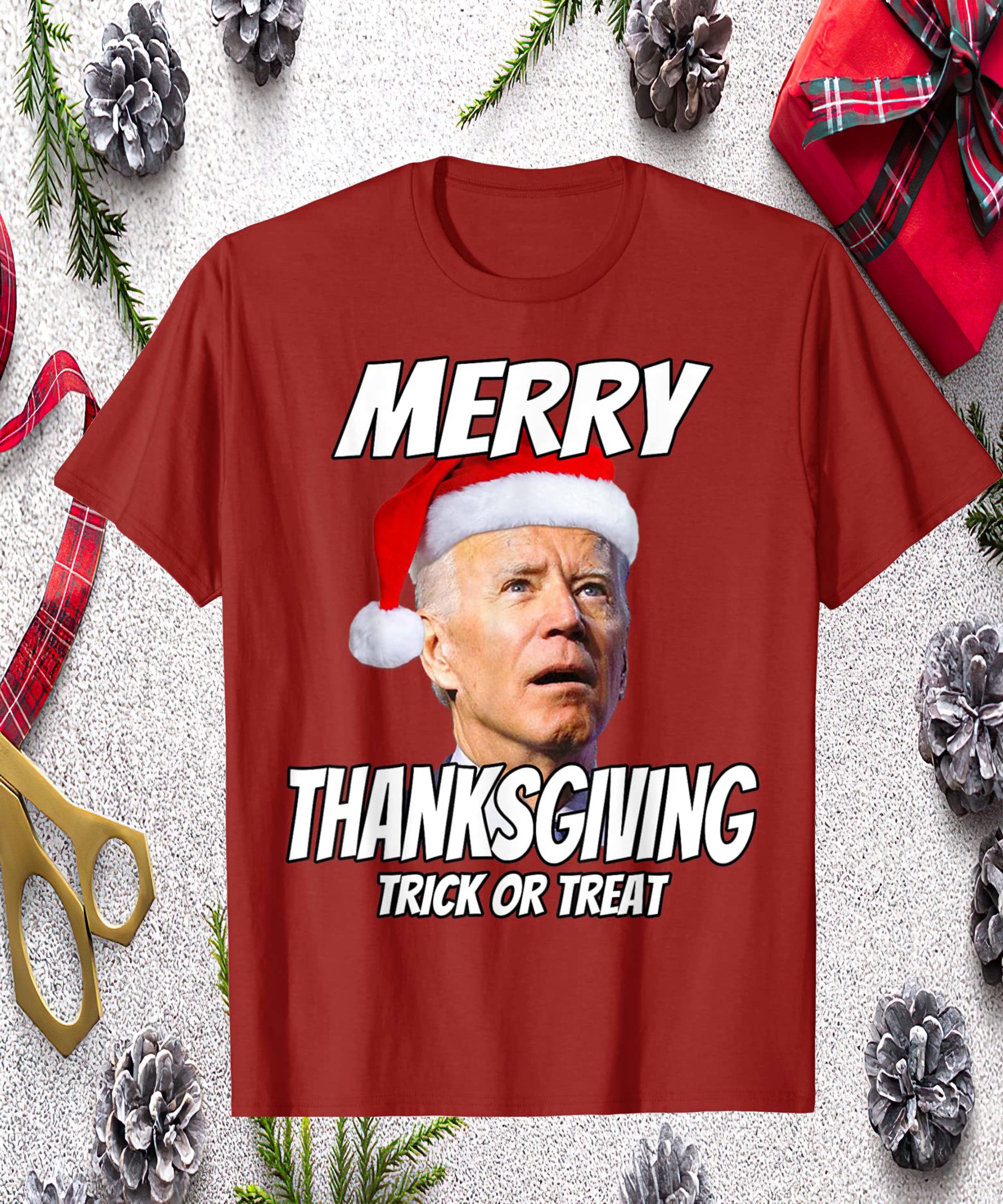 Joe Biden Merry Thanksgiving Trick Or Treat Shirt Joe Biden Merry Thanksgiving Trick Or Treat Shirt