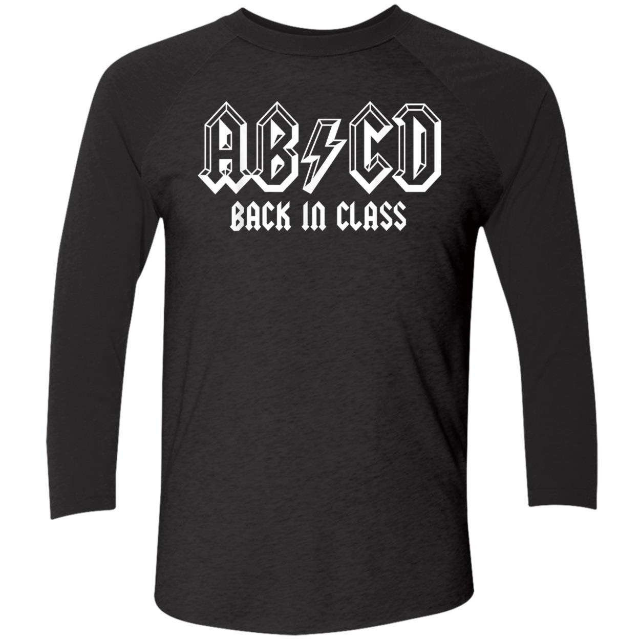 Abcd Back Is Class Shirt Abcd Back Is Class Shirt