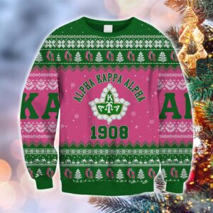 Aka 1908 Alpha Kappa Alpha Christmas Sweater