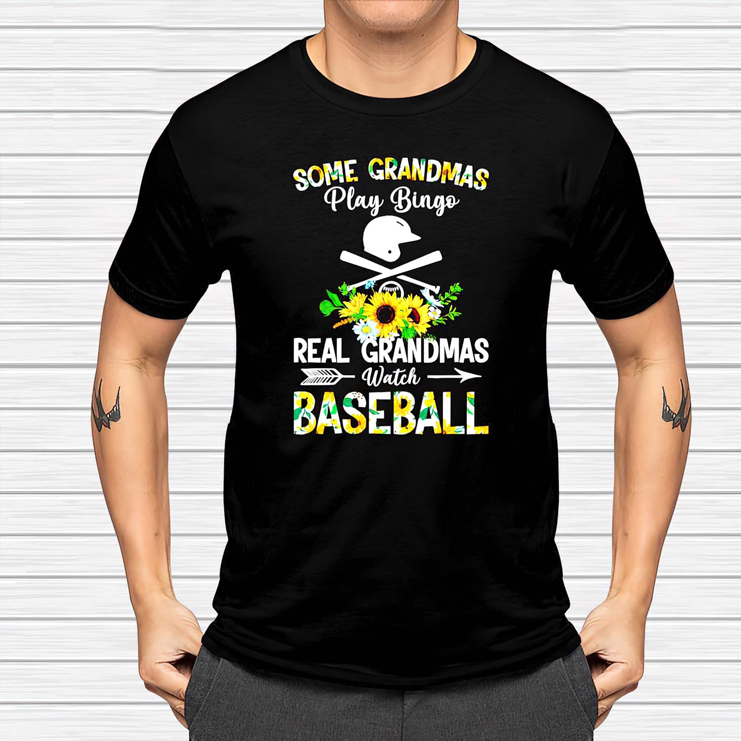Some Grandmas Play Bingo Real Grandmas Watch Baseballs Shirt