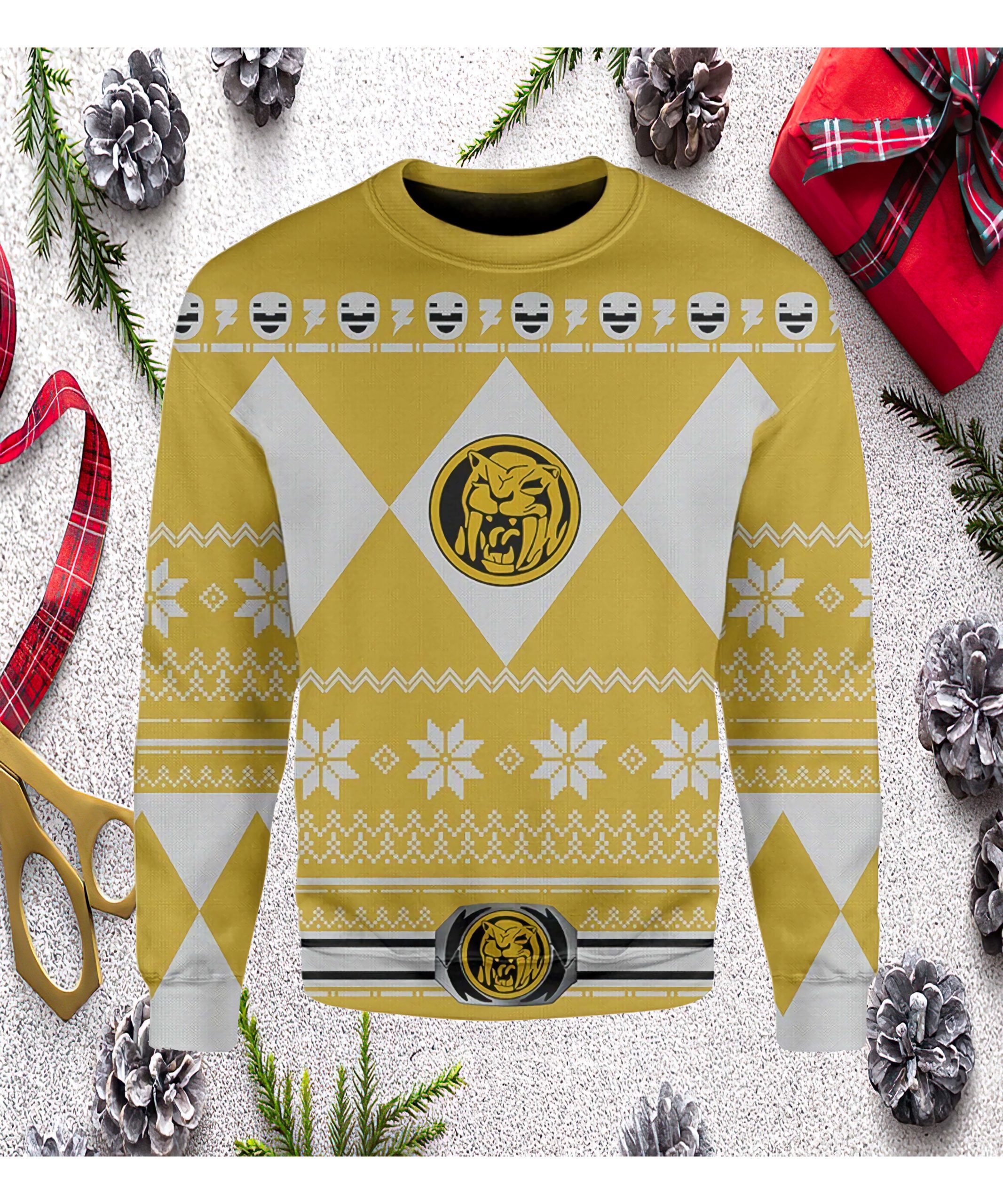 Mighty Morphin Power Rangers Christmas Sweater Mighty Morphin Power Rangers Christmas Sweater