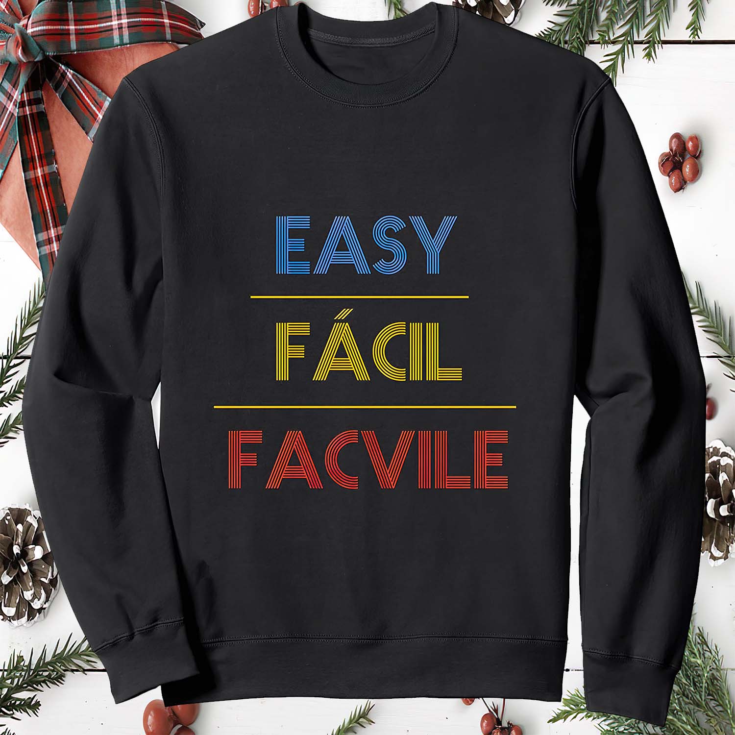 Easy Facil Facvile Sweatshirt Easy Facil Facvile Sweatshirt