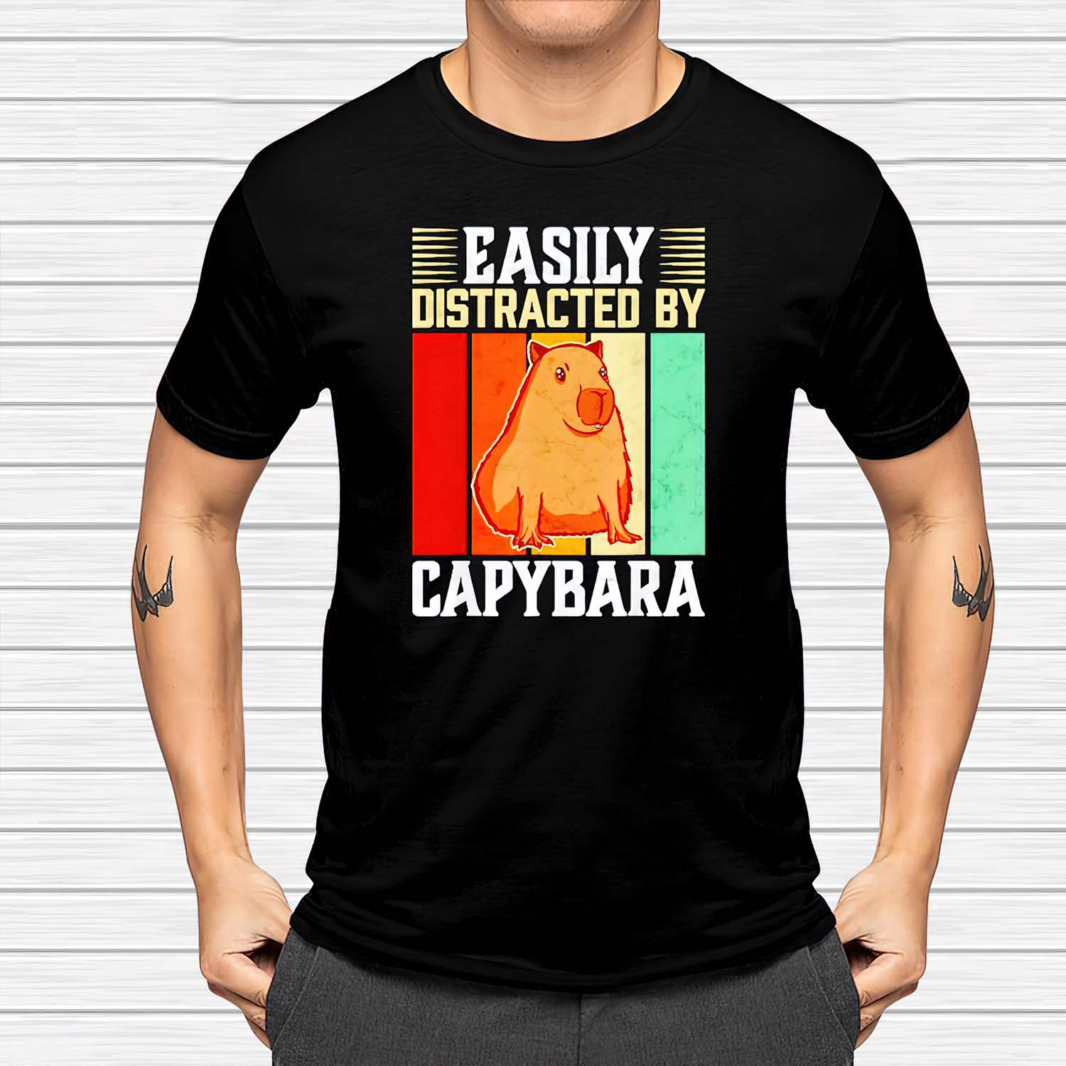 Easily Distracted By Capybara Shirt Easily Distracted By Capybara Shirt