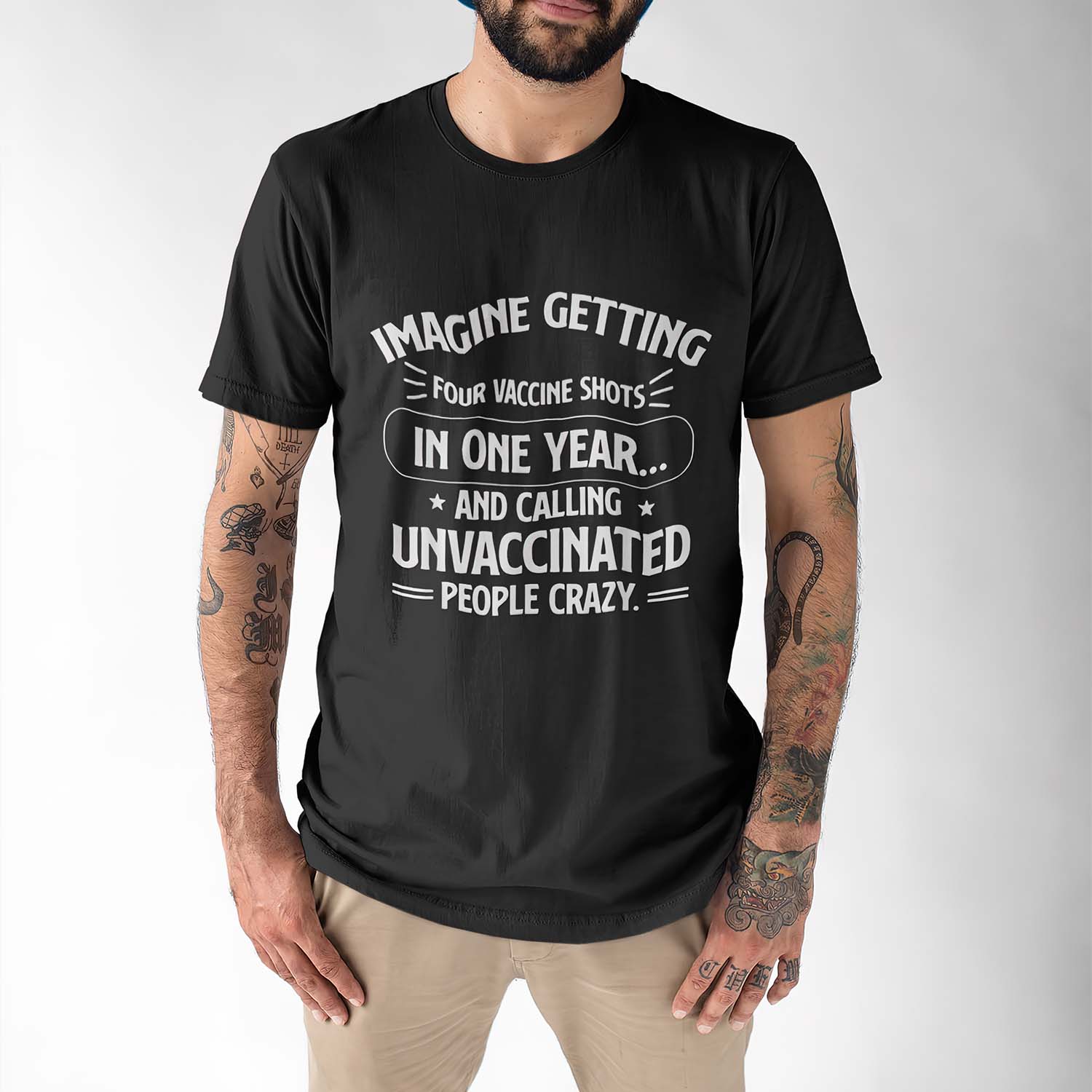 Imagine Getting Four Vaccine Shots In One Year Unvaccinated People Crazy Shirt Imagine Getting Four Vaccine Shots In One Year Unvaccinated People Crazy Shirt