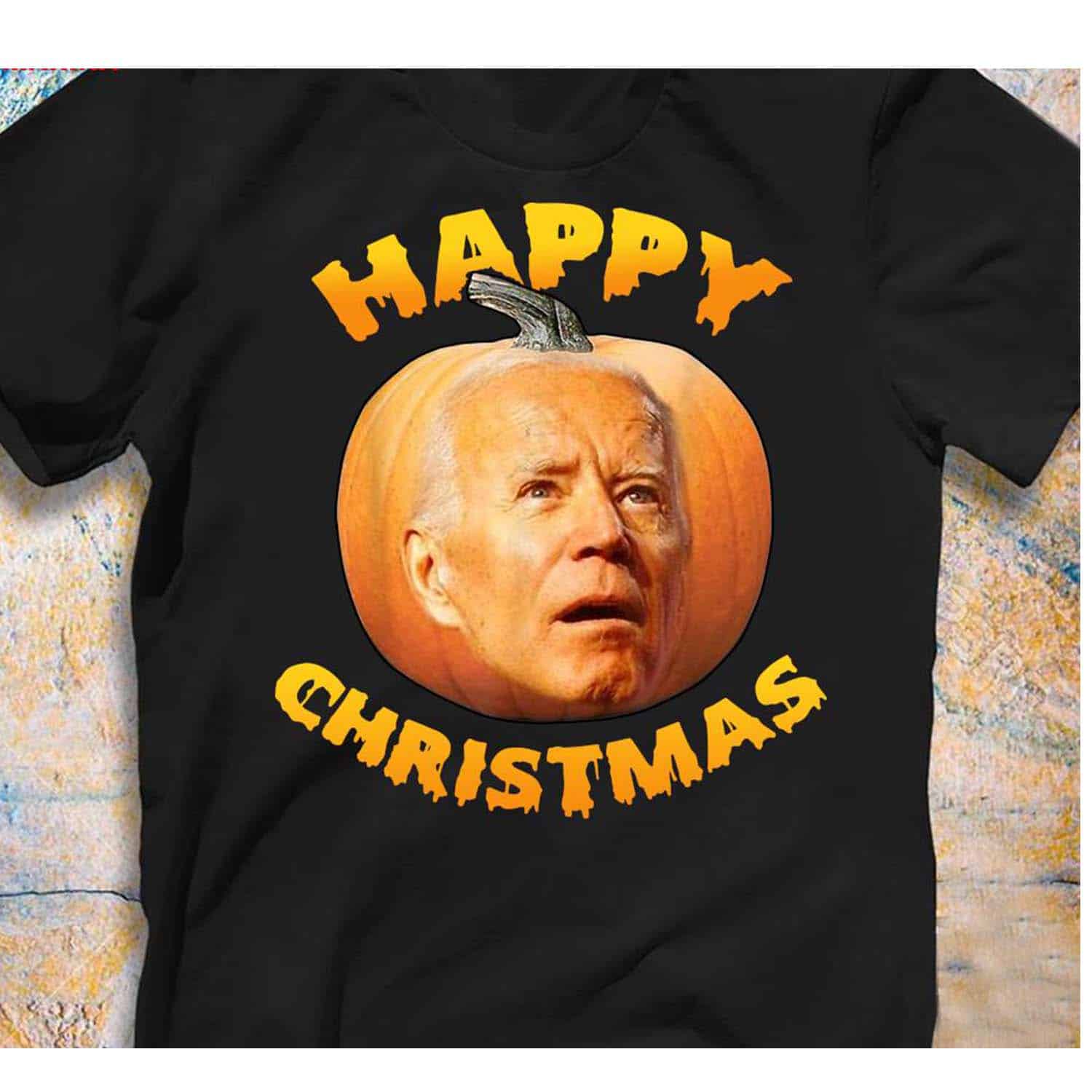 Biden Pumpkin Happy Christmas Shirt Biden Pumpkin Happy Christmas Shirt