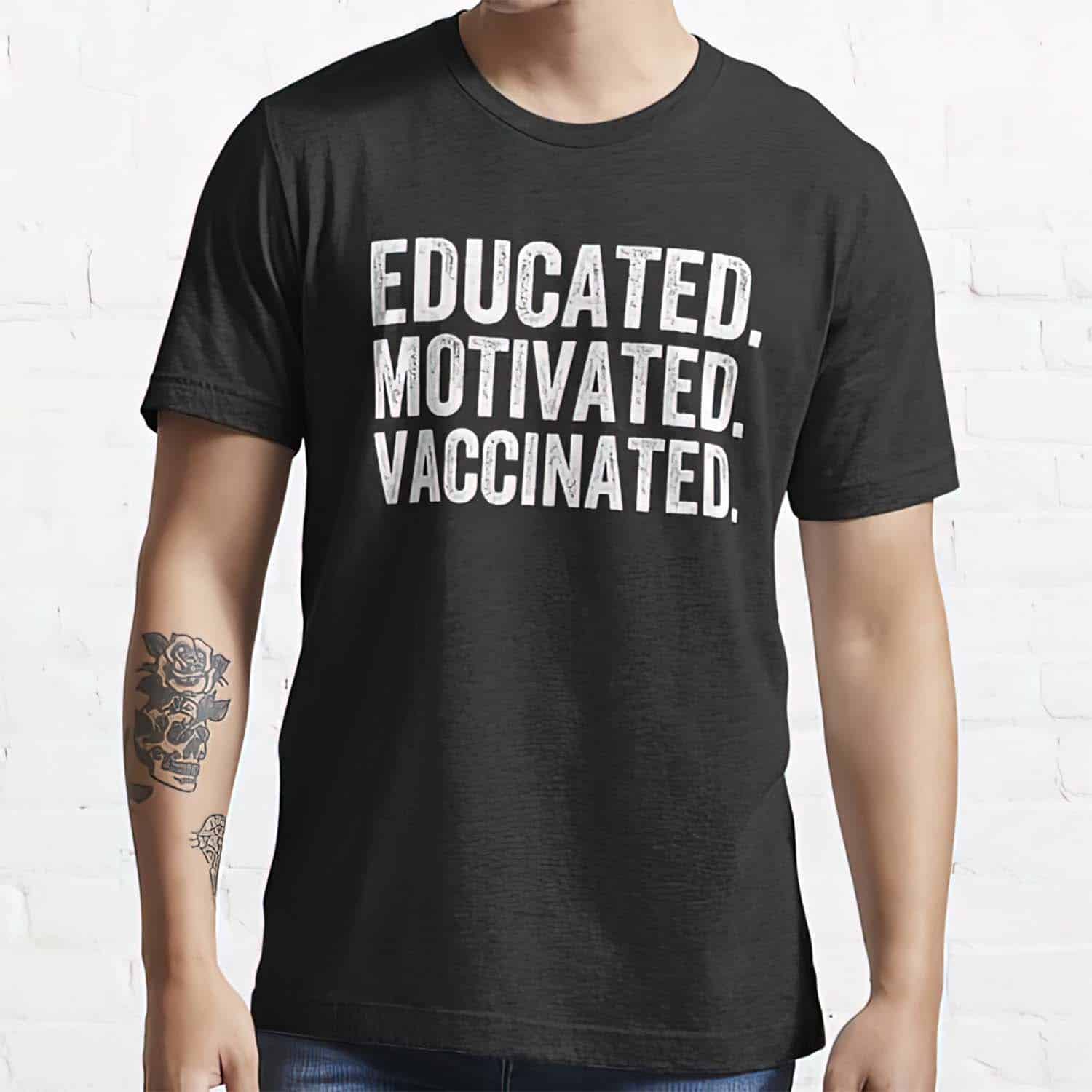 Educated Motivated Vaccinated Shirt Educated Motivated Vaccinated Shirt
