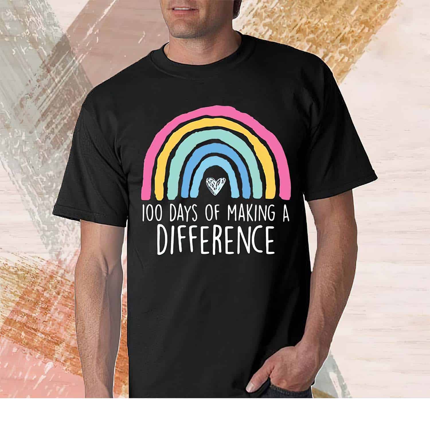 Rainbow 100 Days Of Making A Difference Shirt