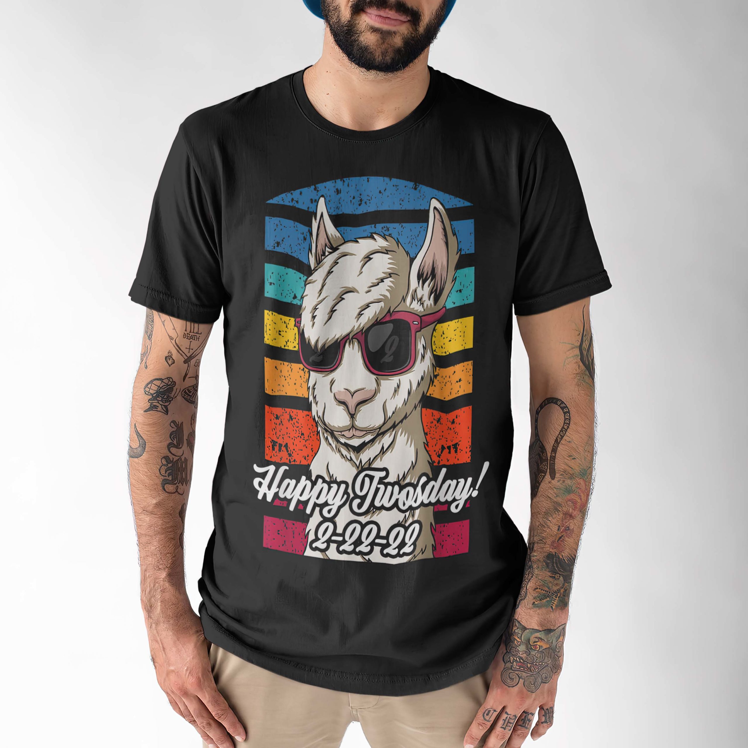 Llama Happy Twosday 2-22-2022 Shirt