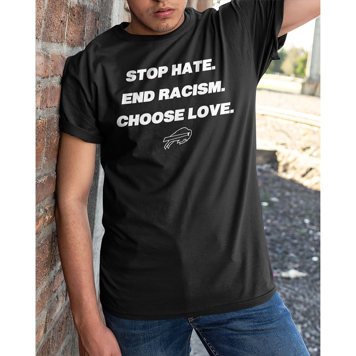 Stop Hate End Racism Choose Love Buffalo Shirt