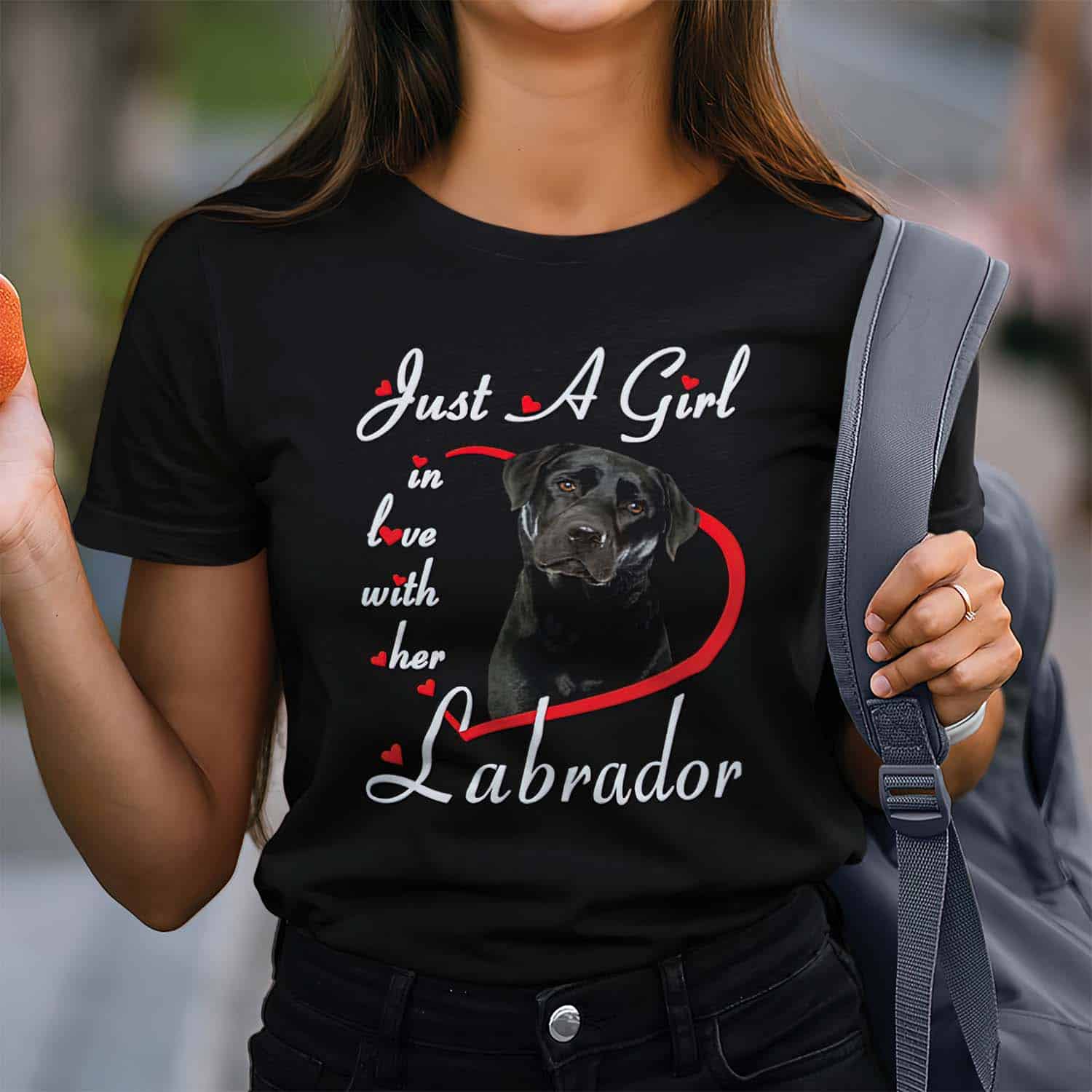 Just A Girl In Love With Her Labrador Women Shirt