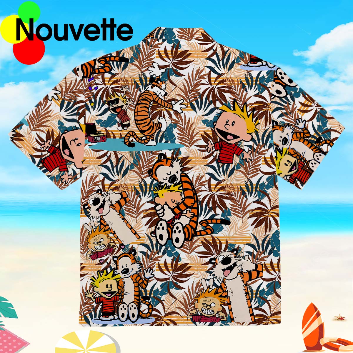 Calvin And Hobbes Summer Hawaiian Shirt Calvin And Hobbes Summer Hawaiian Shirt