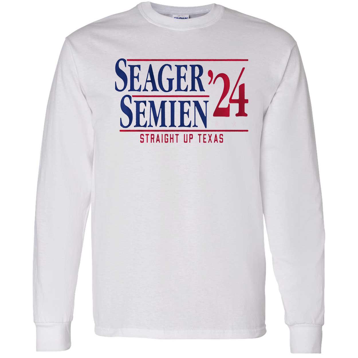 Seager Semien 24 Straight Up Texas Shirt Seager Semien 24 Straight Up Texas Shirt
