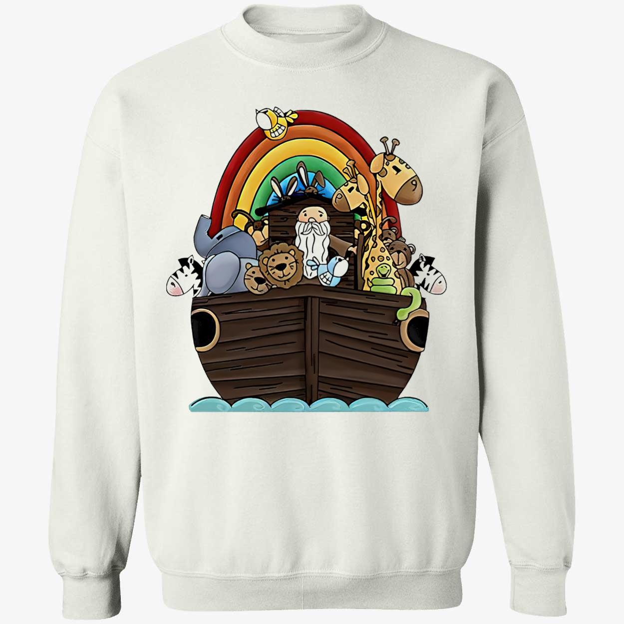 Noah’S Ark And Rainbow Infant Shirt Noah’S Ark And Rainbow Infant Shirt