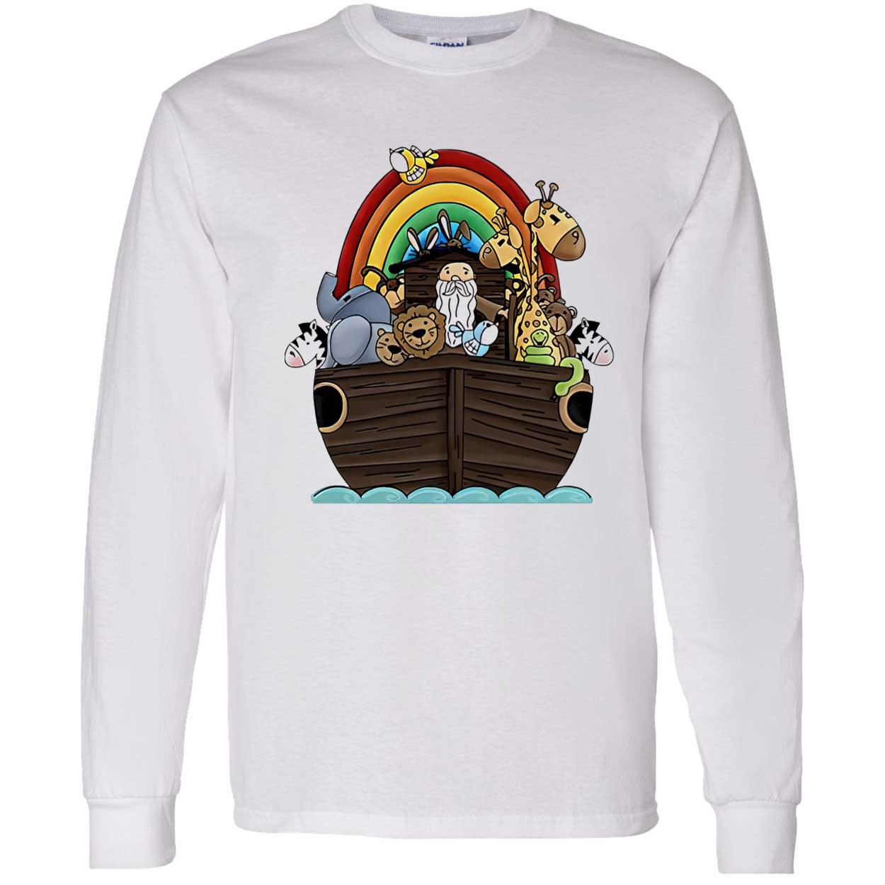 Noah’S Ark And Rainbow Infant Shirt Noah’S Ark And Rainbow Infant Shirt