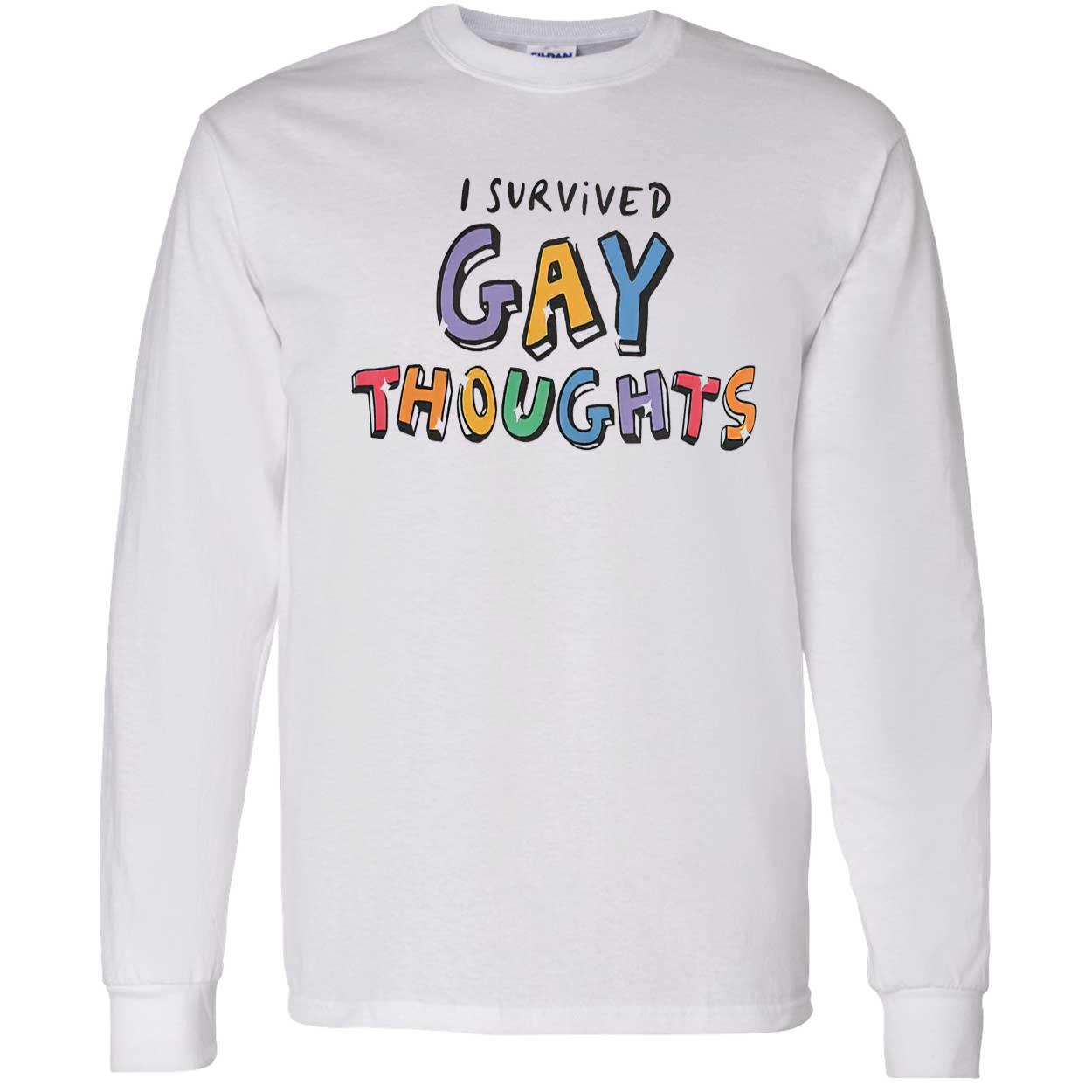 I Survived Gay Thoughts Shirt I Survived Gay Thoughts Shirt