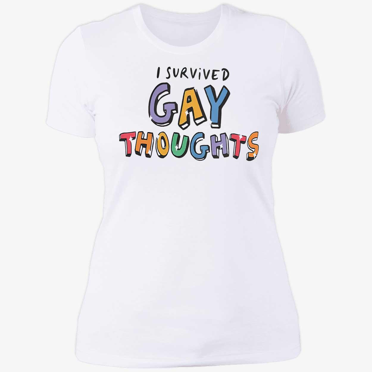 I Survived Gay Thoughts Shirt I Survived Gay Thoughts Shirt