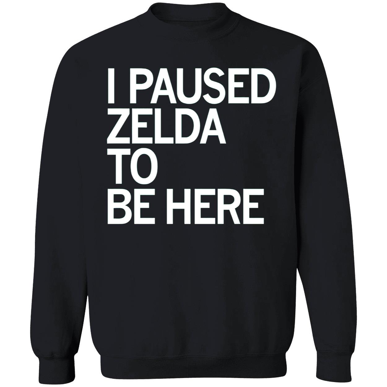 I Paused Zelda To Be Here Shirt I Paused Zelda To Be Here Shirt