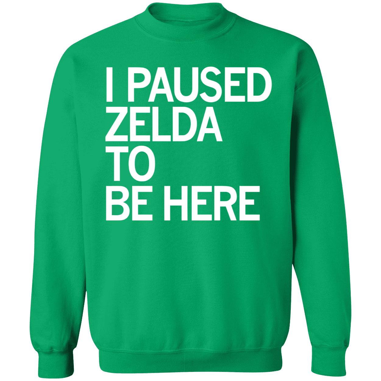 I Paused Zelda To Be Here Shirt I Paused Zelda To Be Here Shirt