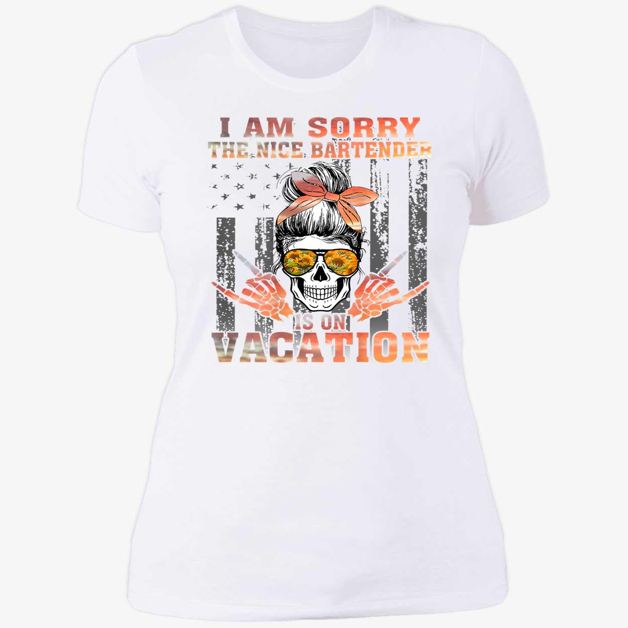 The Nice Bartender Is On Vacation Shirt The Nice Bartender Is On Vacation Shirt