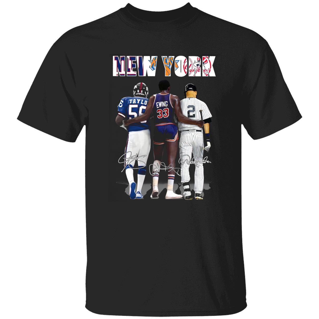 New York Lawrence Taylor Patrick Ewing And Derek Jeter Shirt New York Lawrence Taylor Patrick Ewing And Derek Jeter Shirt