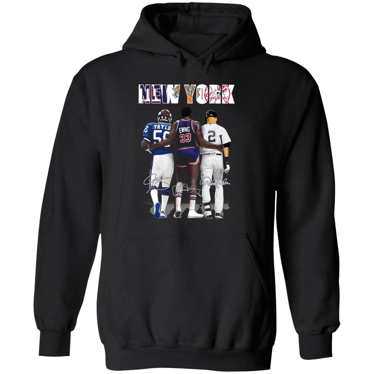 New York Lawrence Taylor Patrick Ewing And Derek Jeter Shirt New York Lawrence Taylor Patrick Ewing And Derek Jeter Shirt