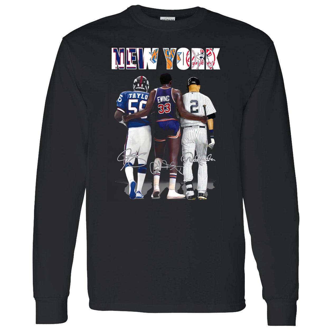 New York Lawrence Taylor Patrick Ewing And Derek Jeter Shirt New York Lawrence Taylor Patrick Ewing And Derek Jeter Shirt