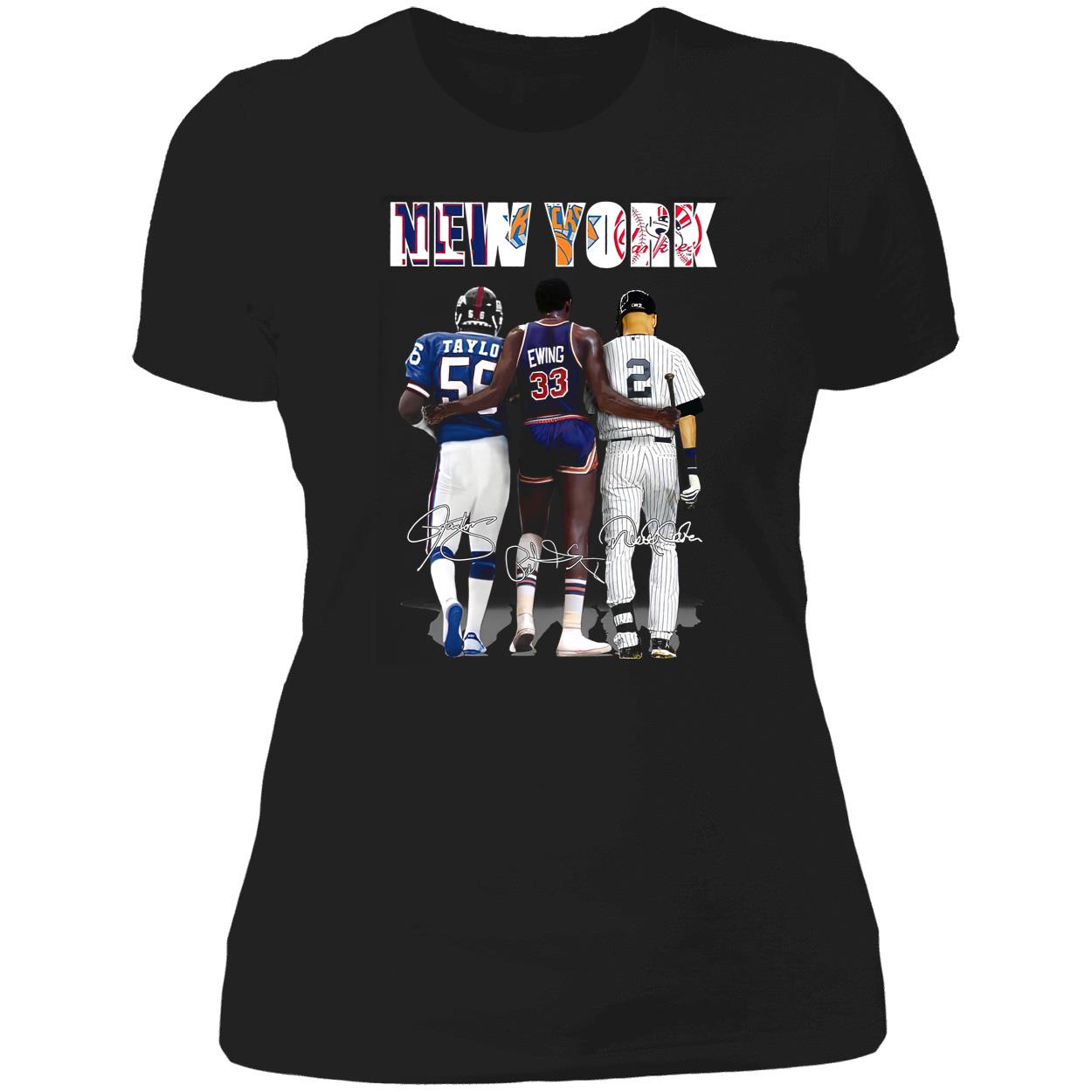New York Lawrence Taylor Patrick Ewing And Derek Jeter Shirt New York Lawrence Taylor Patrick Ewing And Derek Jeter Shirt