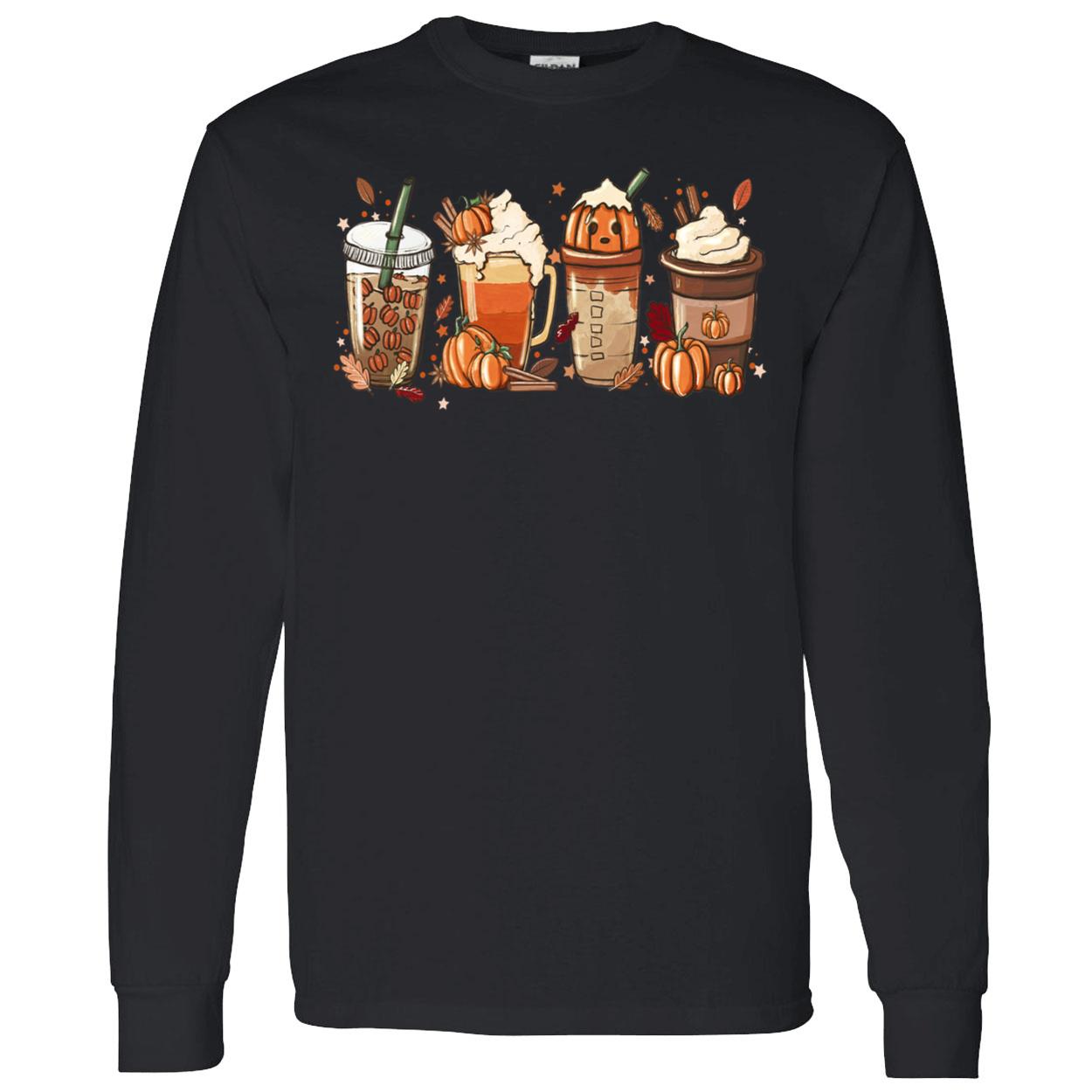 Pumpkin Coffee Fall Thanksgiving Sweatshirt Pumpkin Coffee Fall Thanksgiving Sweatshirt