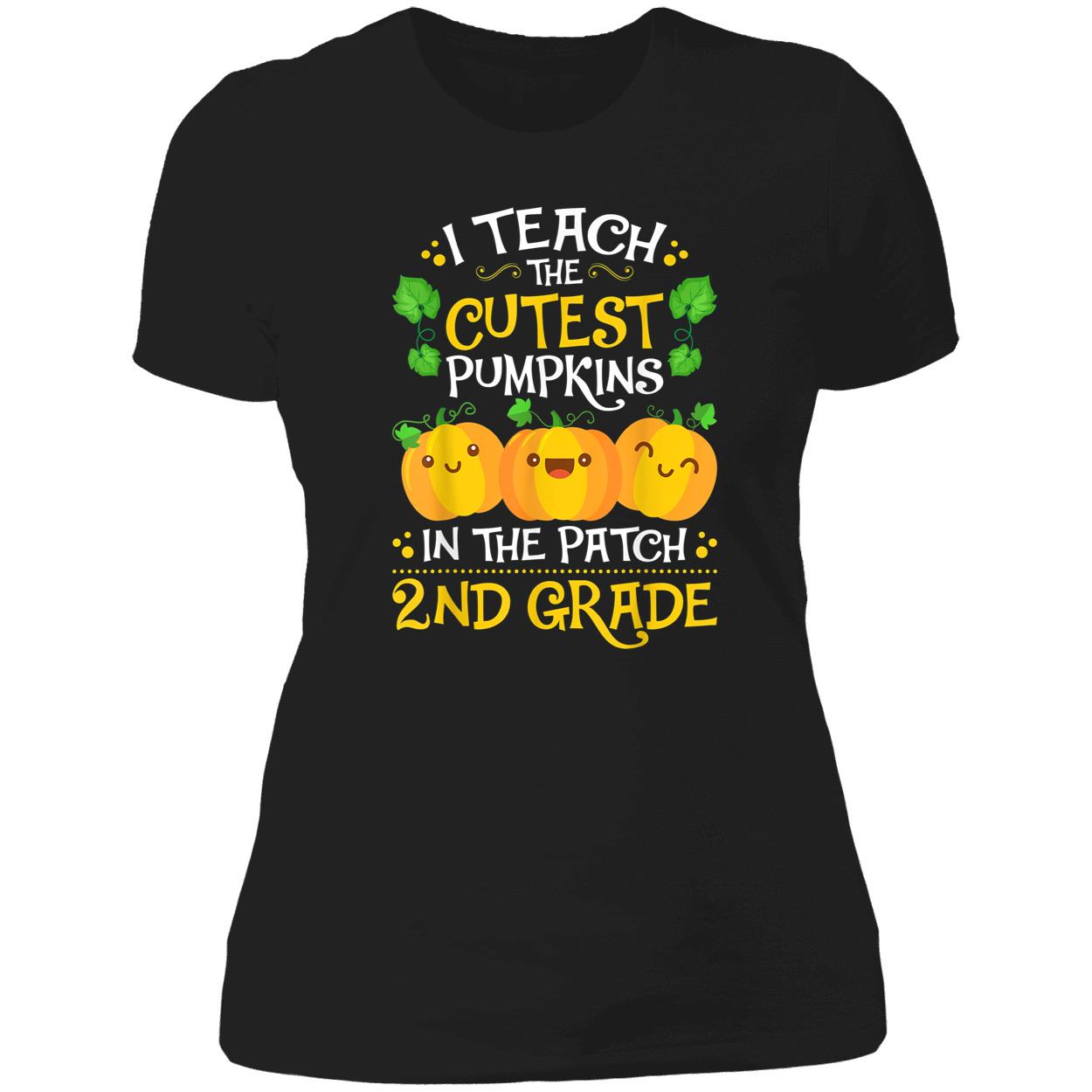 I Teach The Cutest Pumpkin In The Patch 2Nd Grade Shirt I Teach The Cutest Pumpkin In The Patch 2Nd Grade Shirt