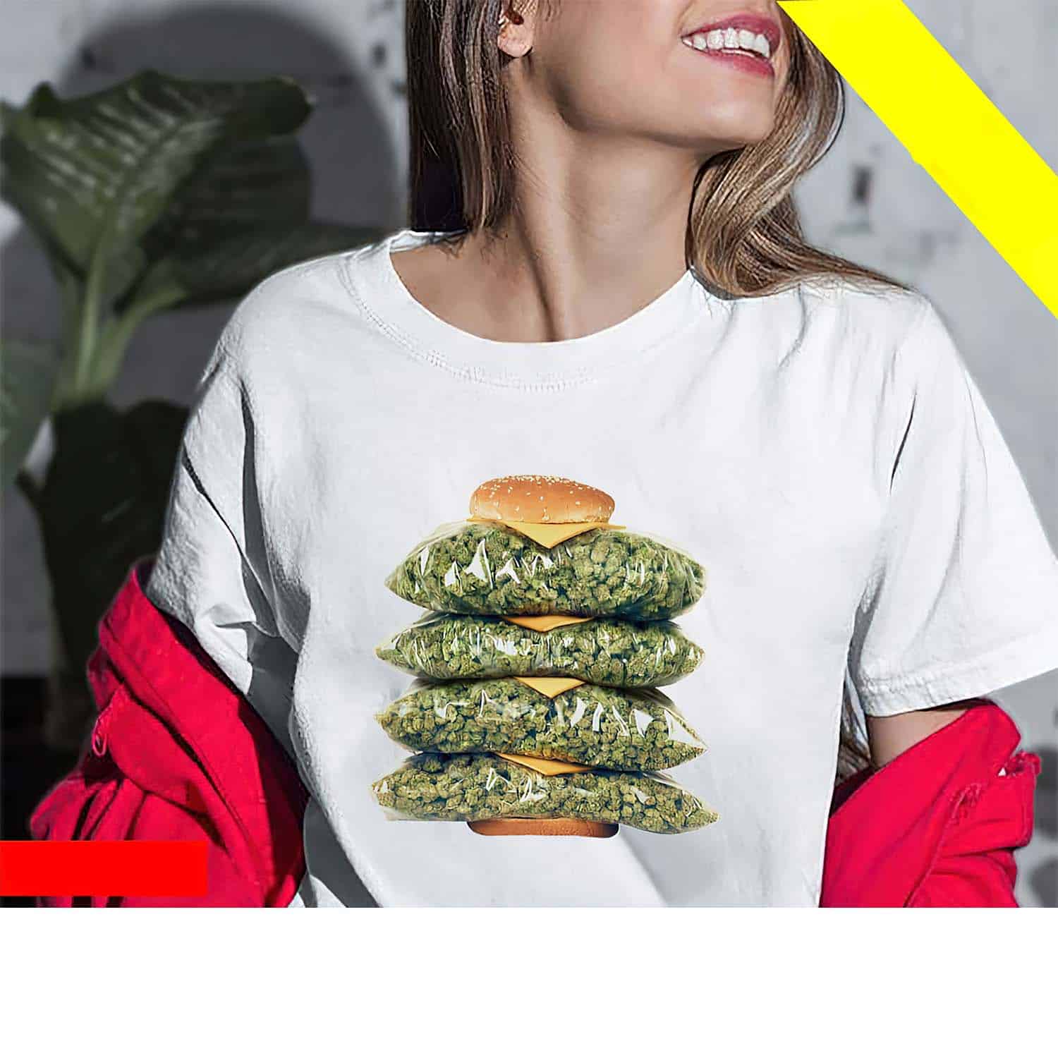 Weed Burger Women Shirt