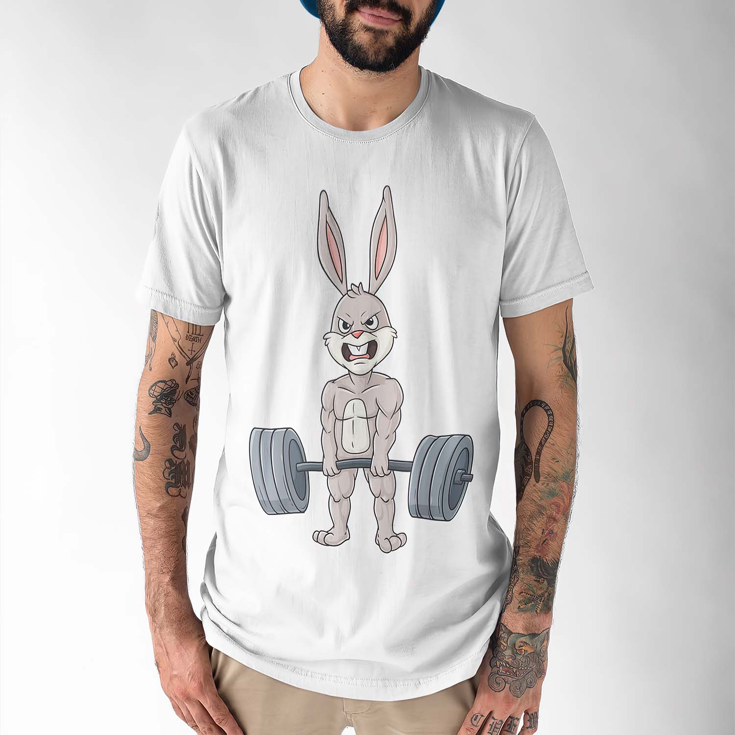 Easter Bunny Weightlifting Shirt Easter Bunny Weightlifting Shirt