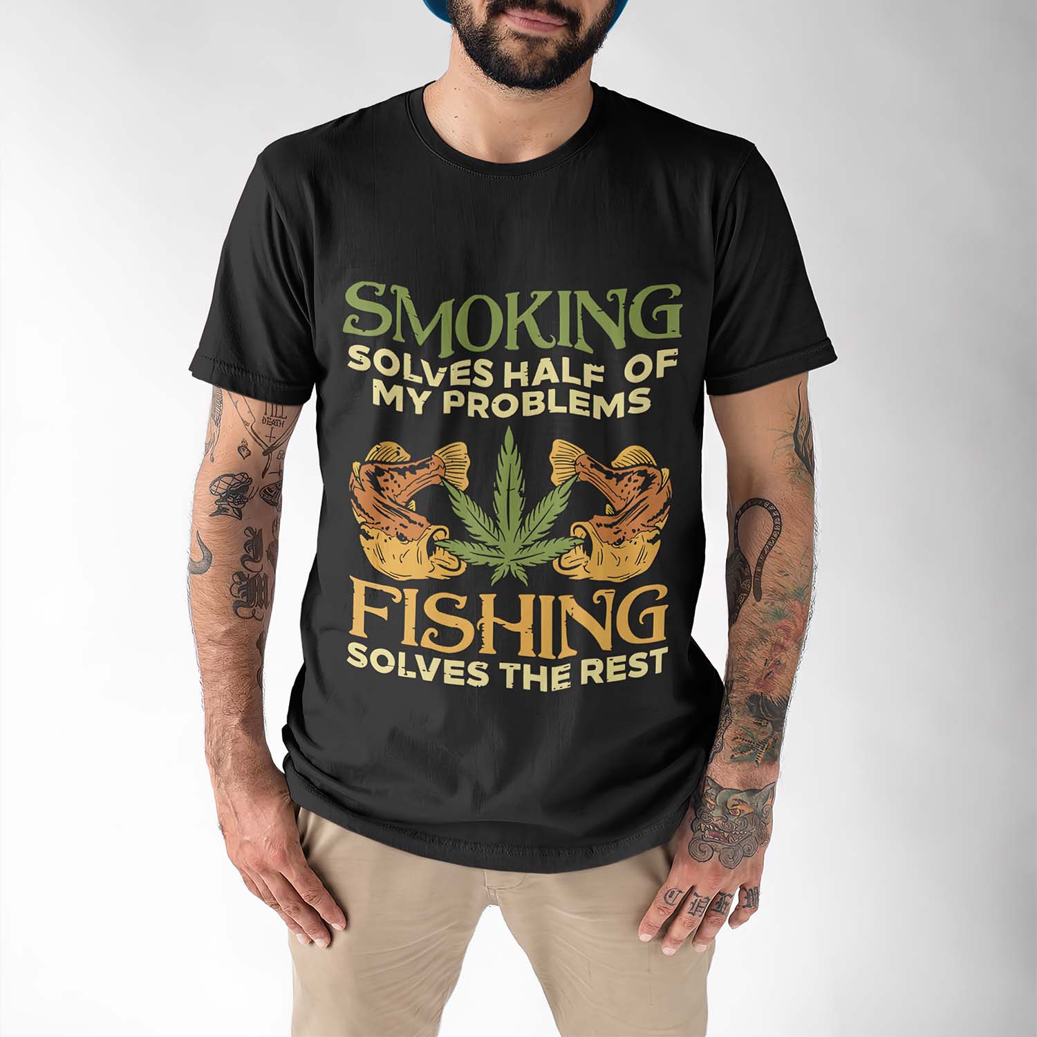 Smoking Solves Half Of My Problems Fishing Solves The Rest Shirt Smoking Solves Half Of My Problems Fishing Solves The Rest Shirt