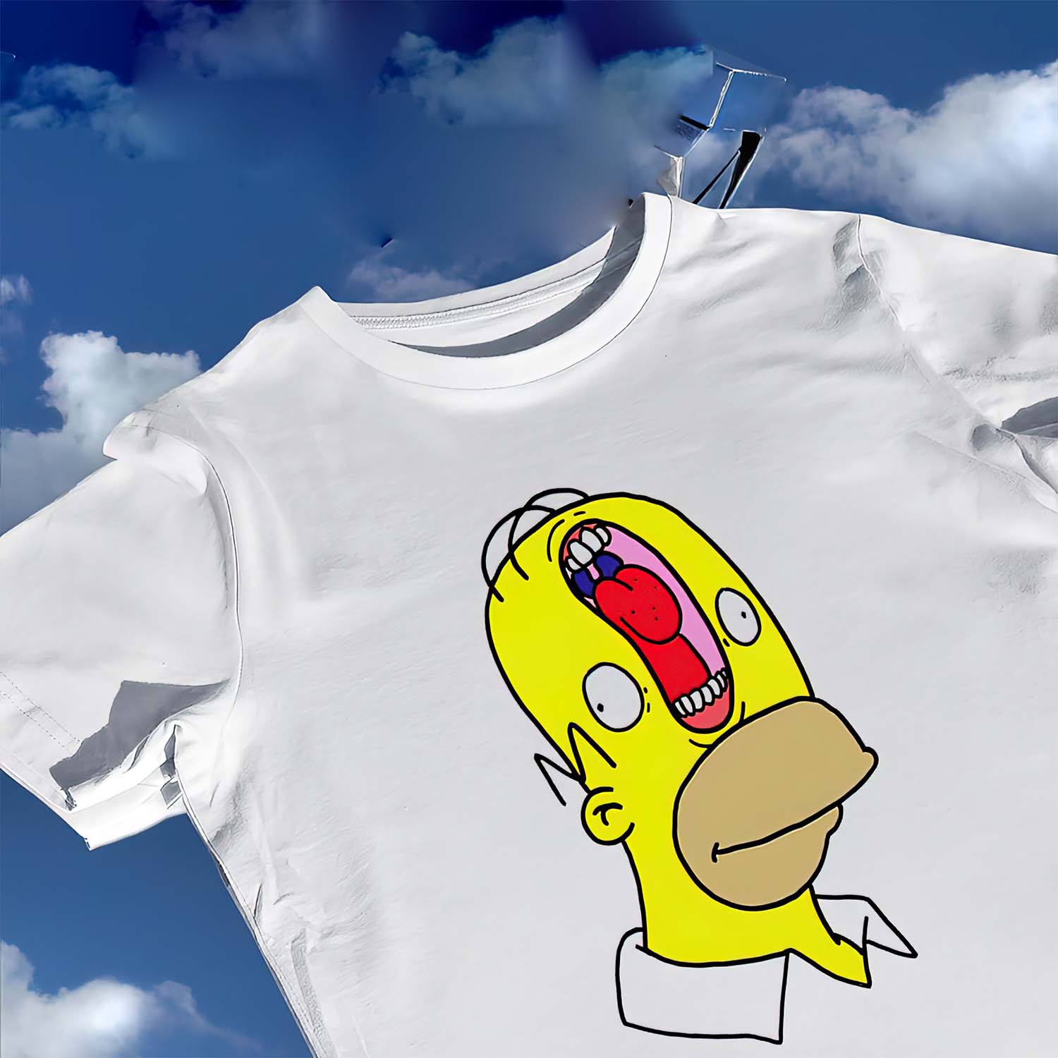 Homer Simpson Mouth On Forehead Shirt Homer Simpson Mouth On Forehead Shirt