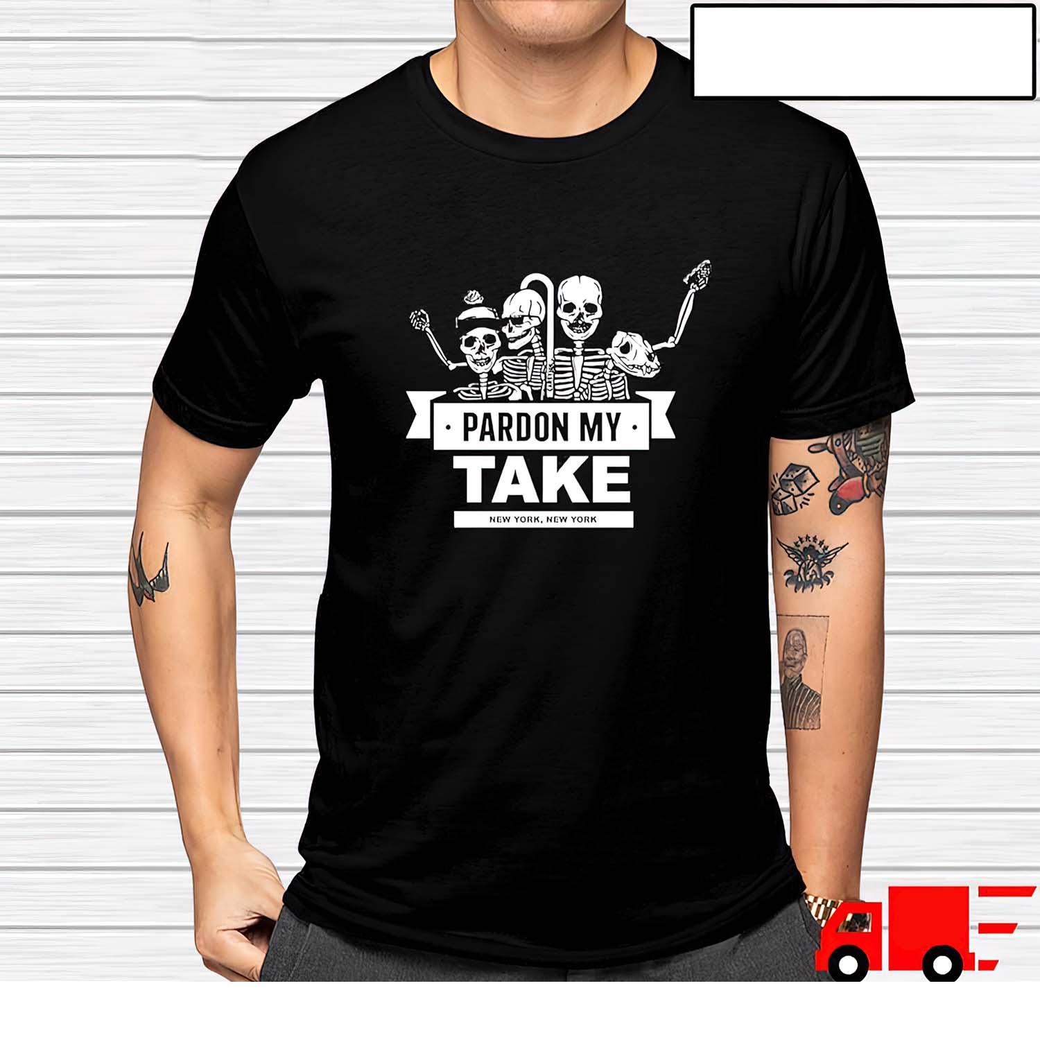 Skeleton Pardon My Take New York Shirt Skeleton Pardon My Take New York Shirt