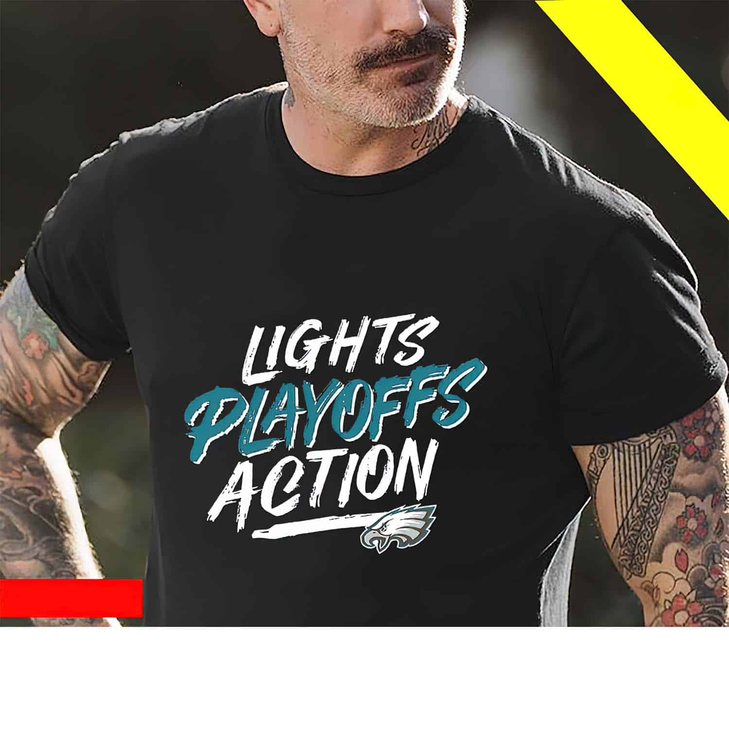 Eagles Lights Playoffs Action Shirt Eagles Lights Playoffs Action Shirt