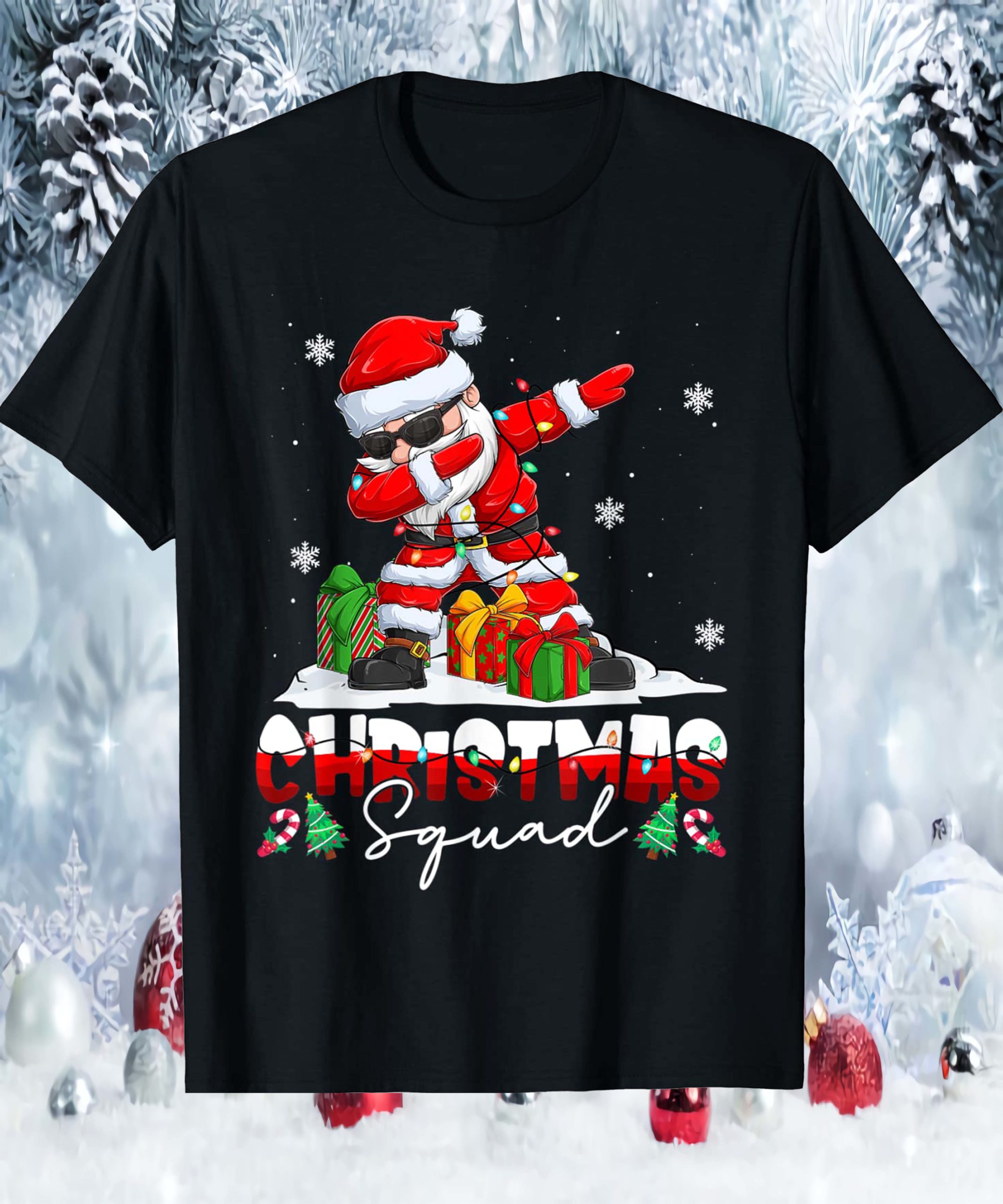 Dabbing Santa Christmas Squad Shirt Dabbing Santa Christmas Squad Shirt