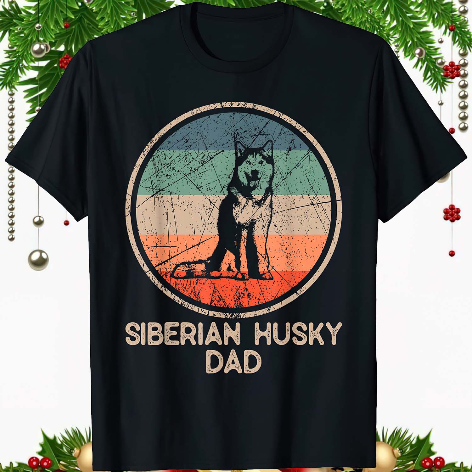 Siberian Husky Dad Vintage Shirt