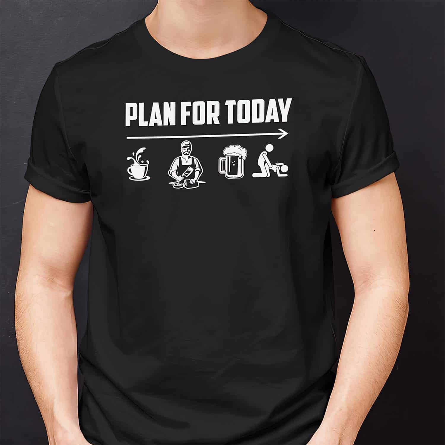 Plan For Today Coffee Cook Beer S*X Shirt Plan For Today Coffee Cook Beer S*X Shirt